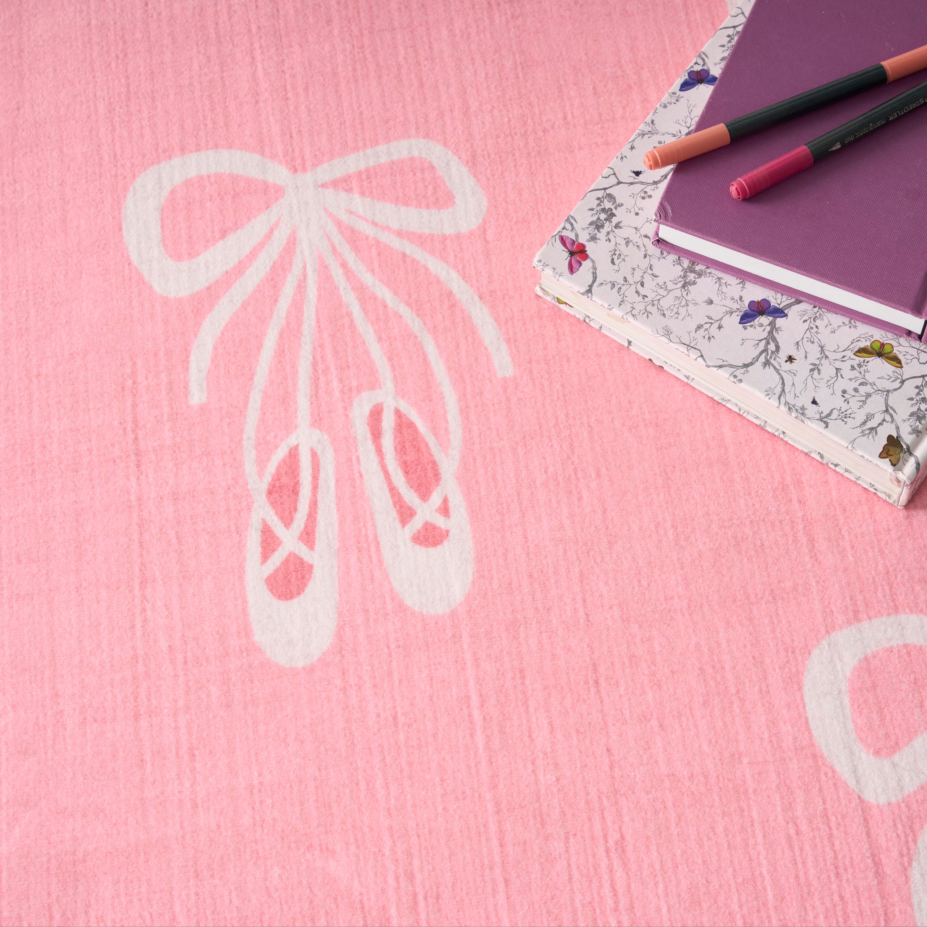 Nourison Home Ballet 3' x 5'  Area Rug, Pink, large