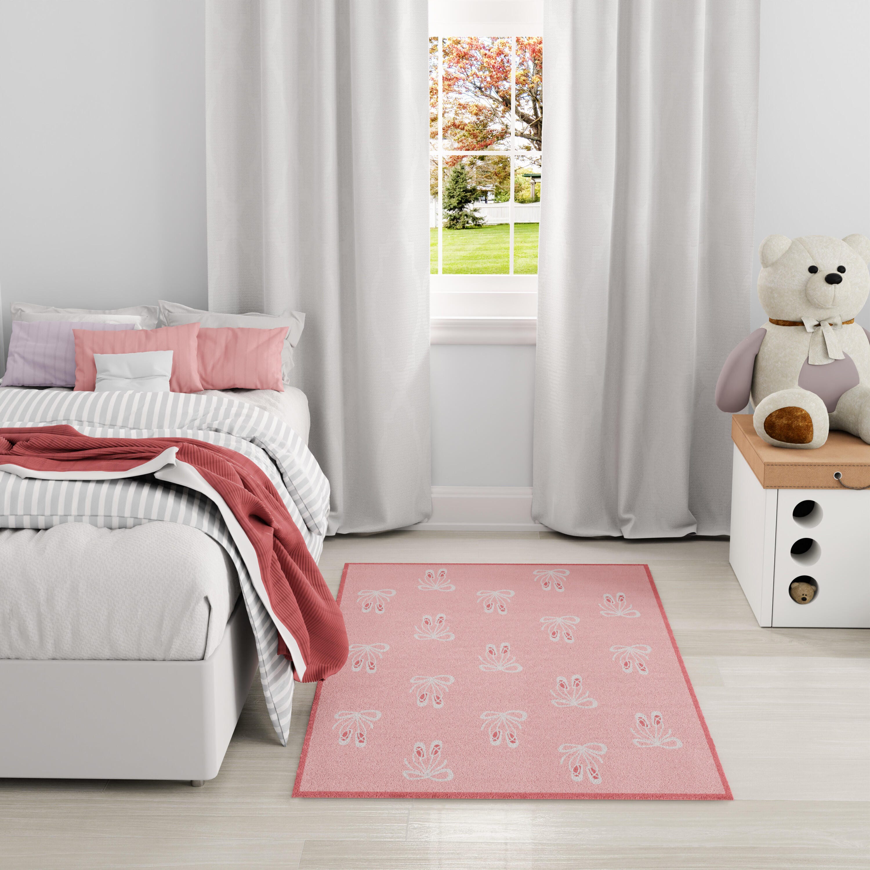 Nourison Home Ballet 3' x 5'  Area Rug, Pink, large