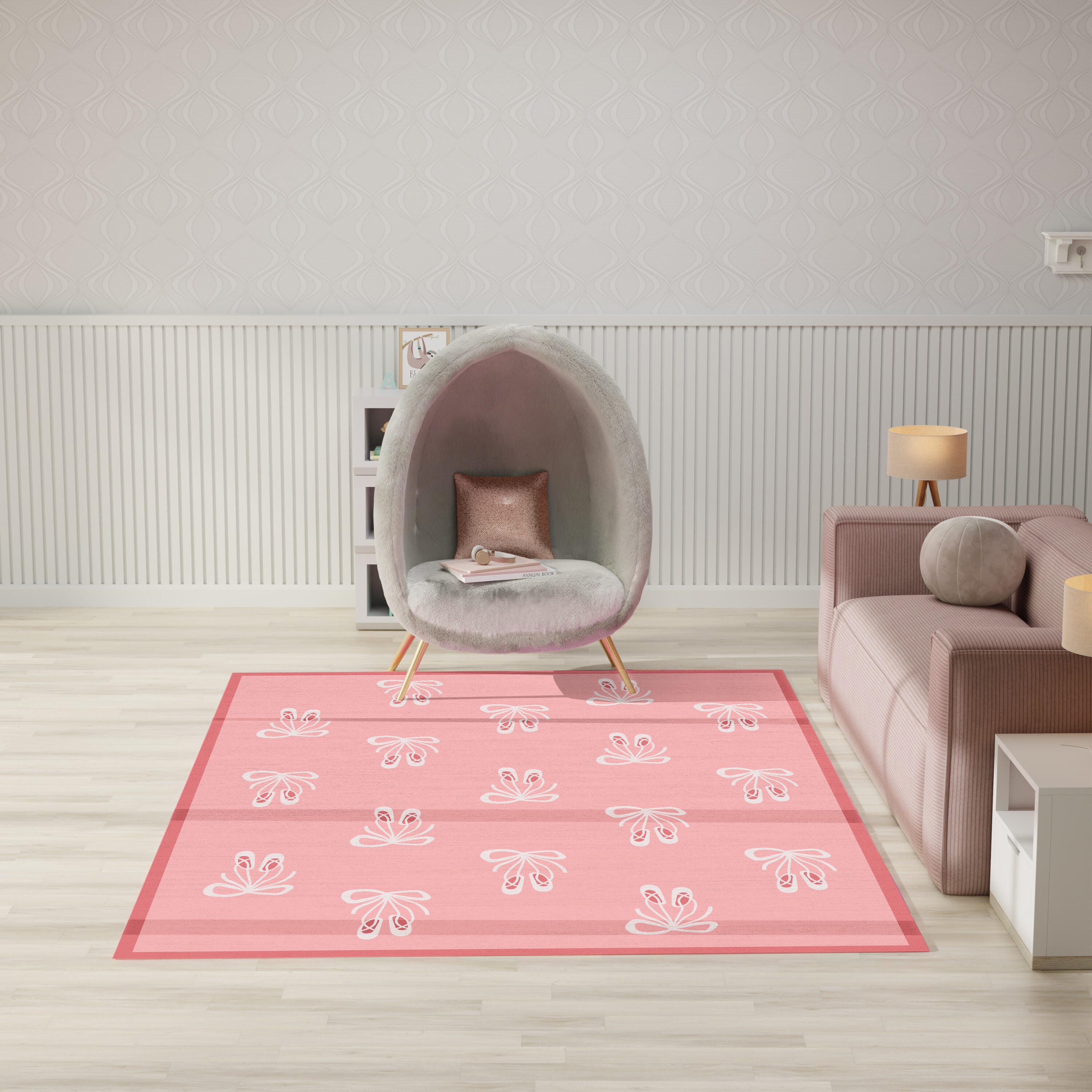 Nourison Home Ballet 7' x 9'  Area Rug, Pink, large