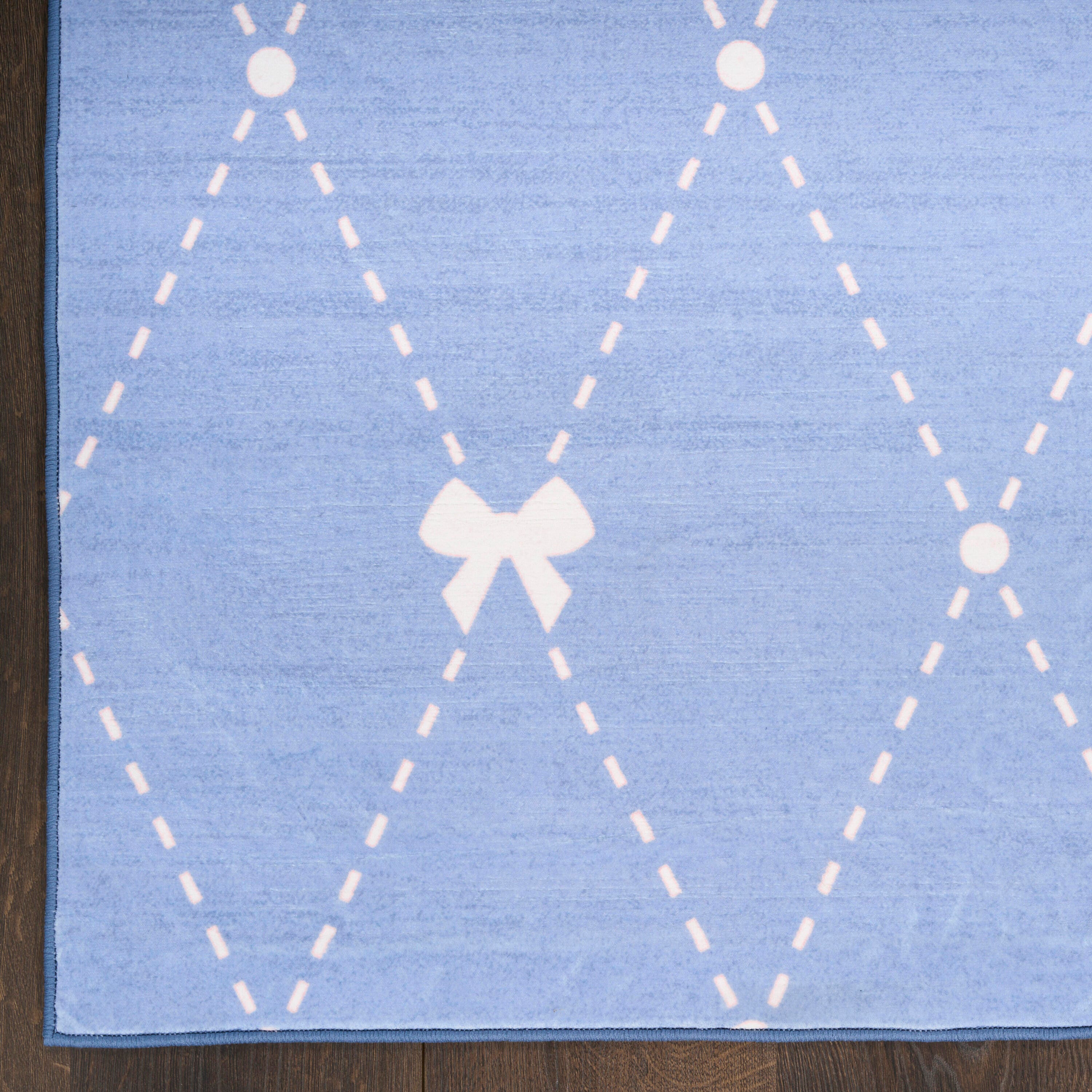 Nourison Home Bow 4' x 6'  Area Rug, Blue, large