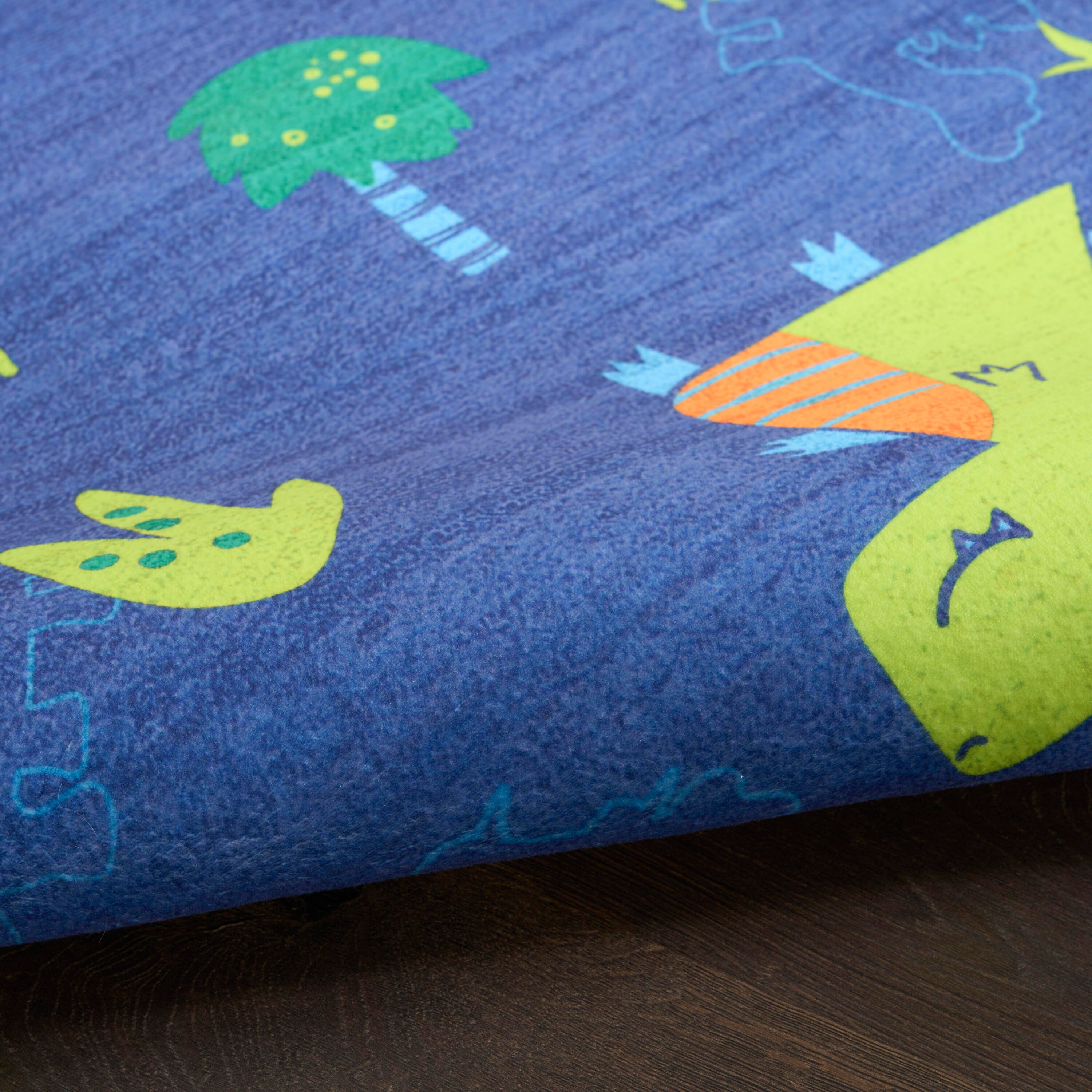 Nourison Home Dinosaurs 4' x 6'  Area Rug, Navy/Multi, large