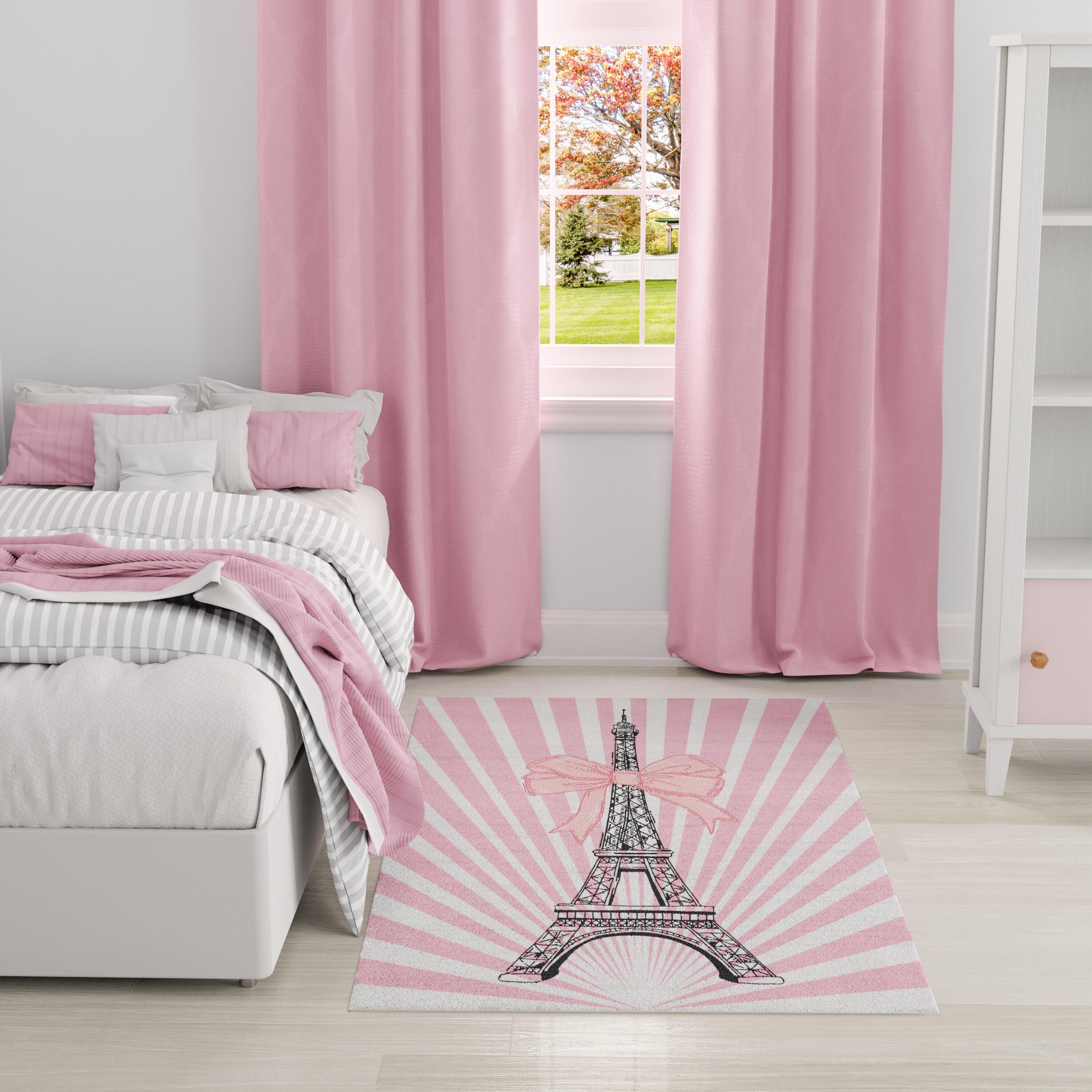 Nourison Home Paris 4' x 6'  Area Rug, Pink, large