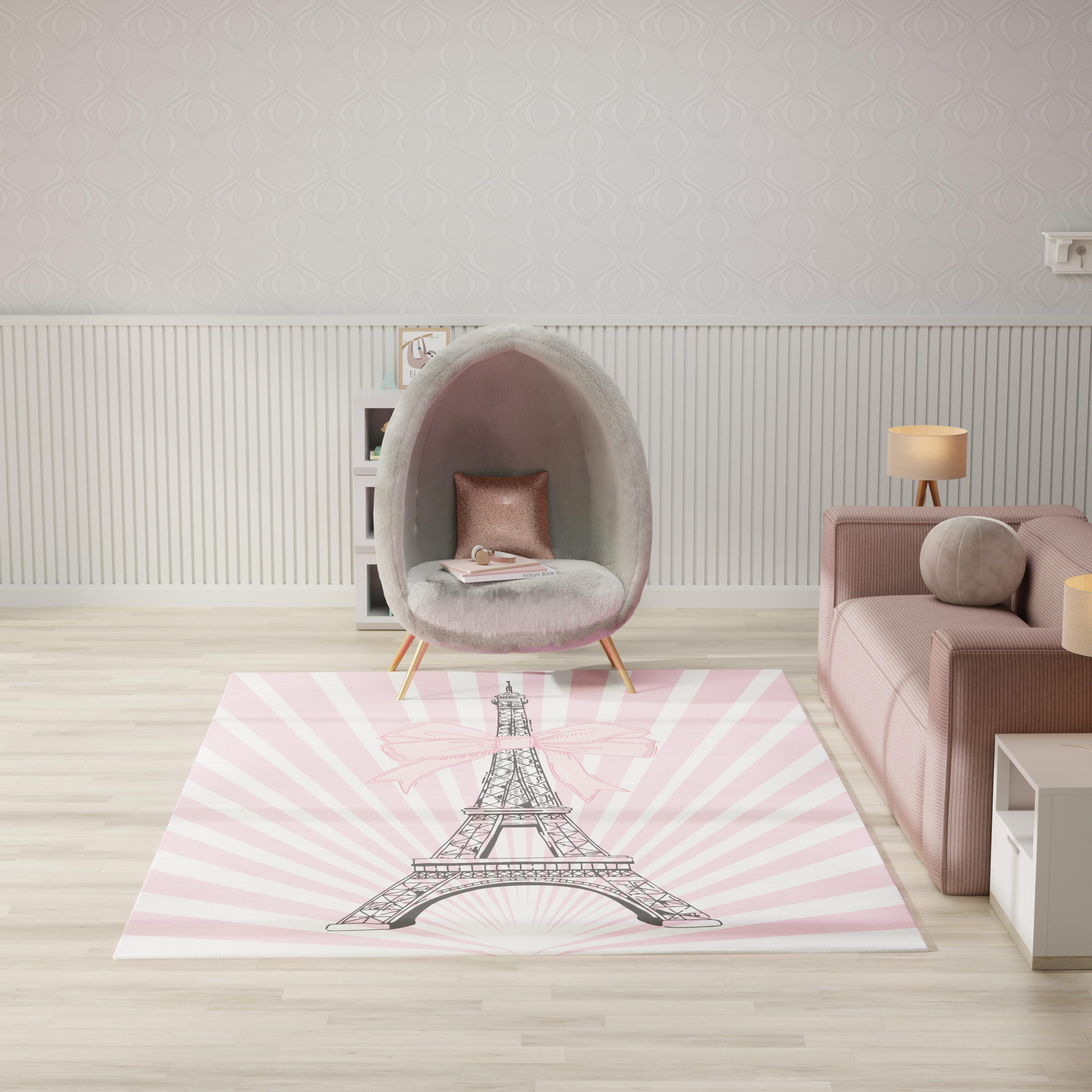 Nourison Home Paris 7' x 9'  Area Rug, Pink, large