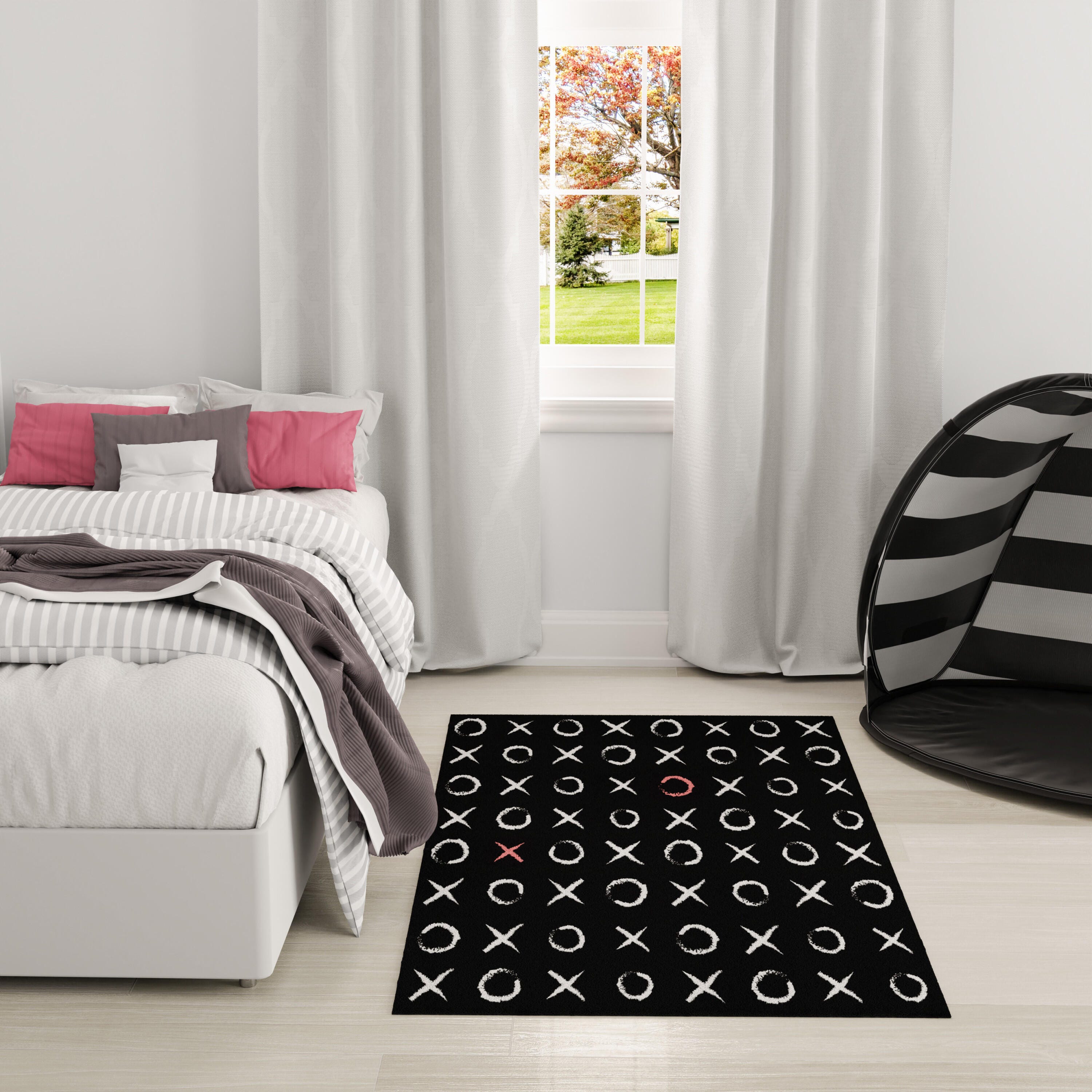 Nourison Home 5' x 7'  Area Rug, Black, large