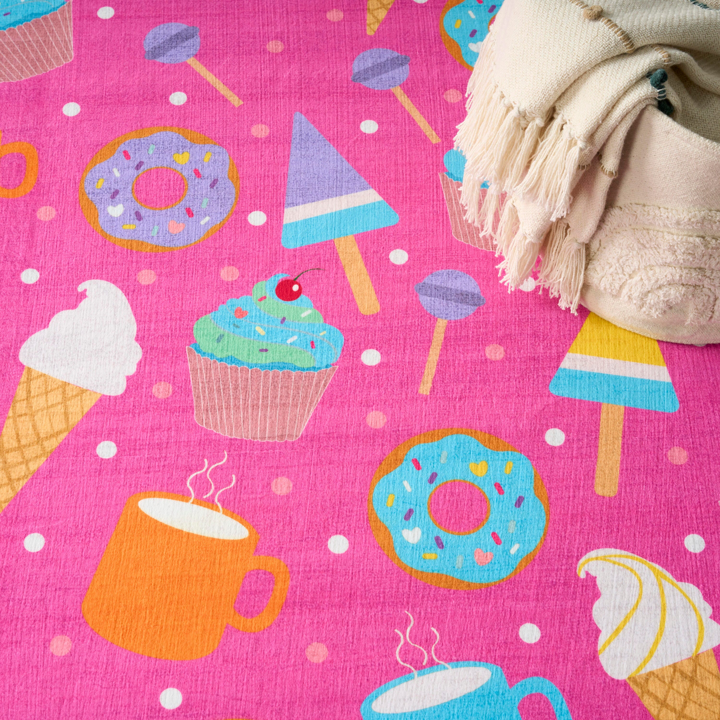 Nourison Home Sweet 7' x 9'  Area Rug, Pink/Multi, large