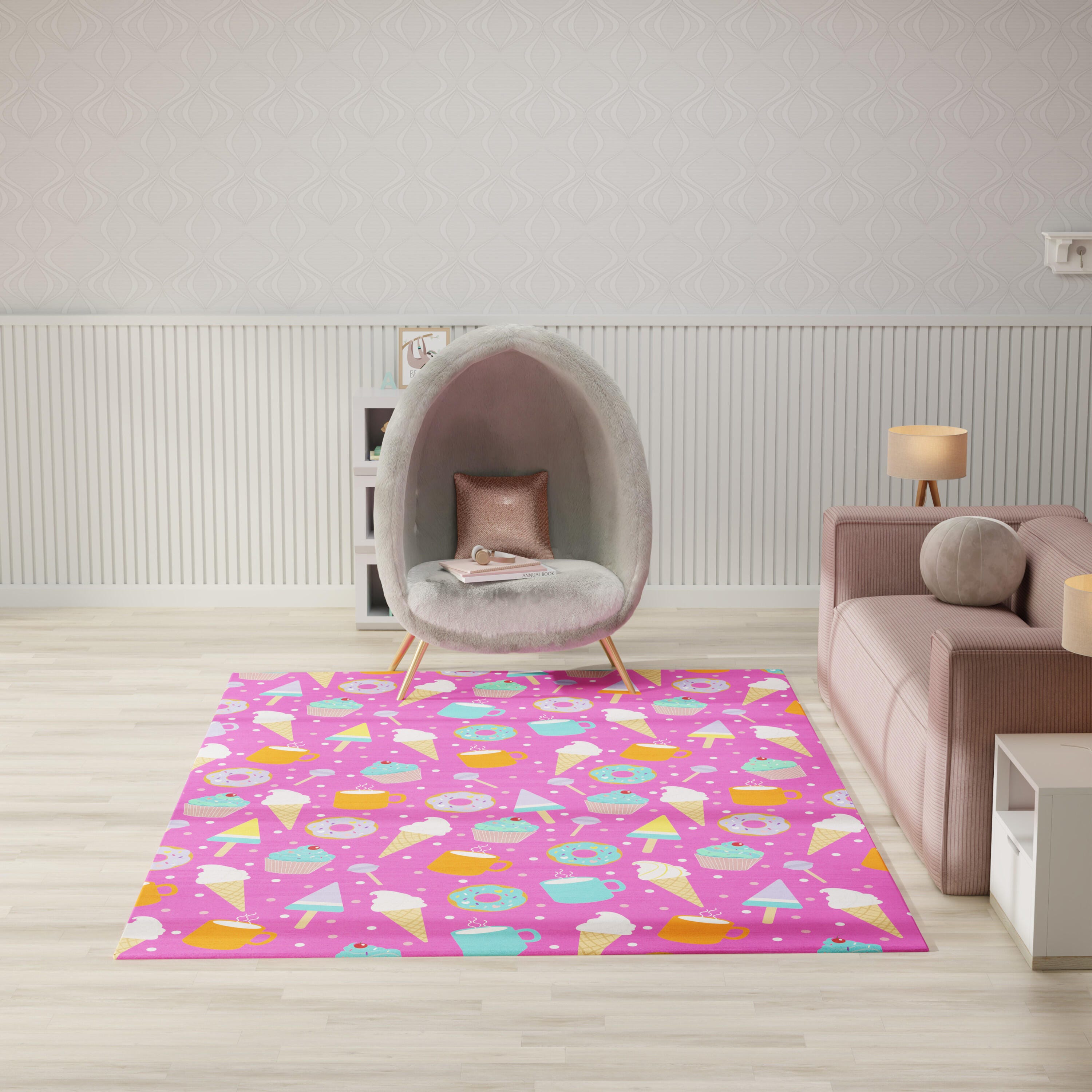 Nourison Home Sweet 7' x 9'  Area Rug, Pink/Multi, large