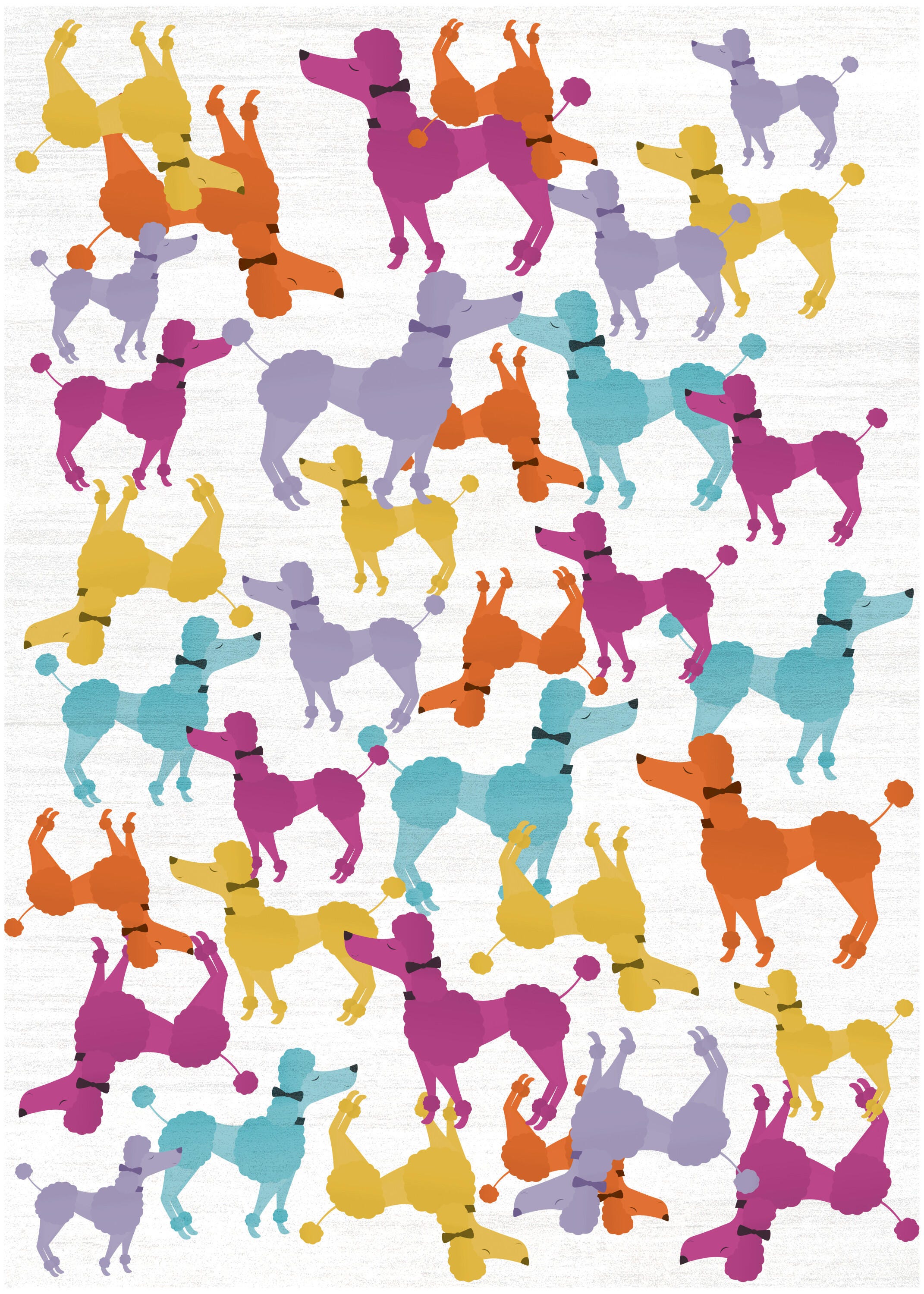 Nourison Home Poodle 3' x 5'  Area Rug, Ivory/Multi, large