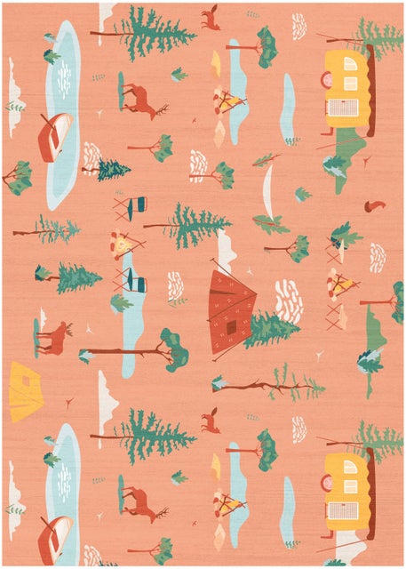 Nourison Home Whimsical Camping 3'5" x 5' Area Rug