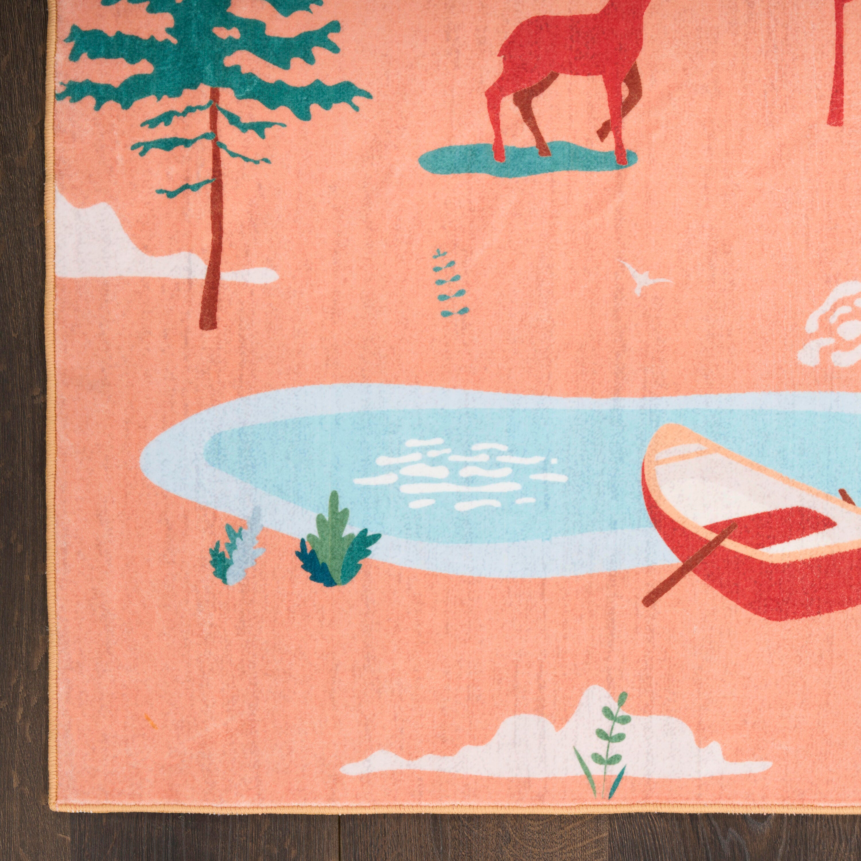Nourison Home Whimsical Camping 5' x 7'  Area Rug, Multi, large