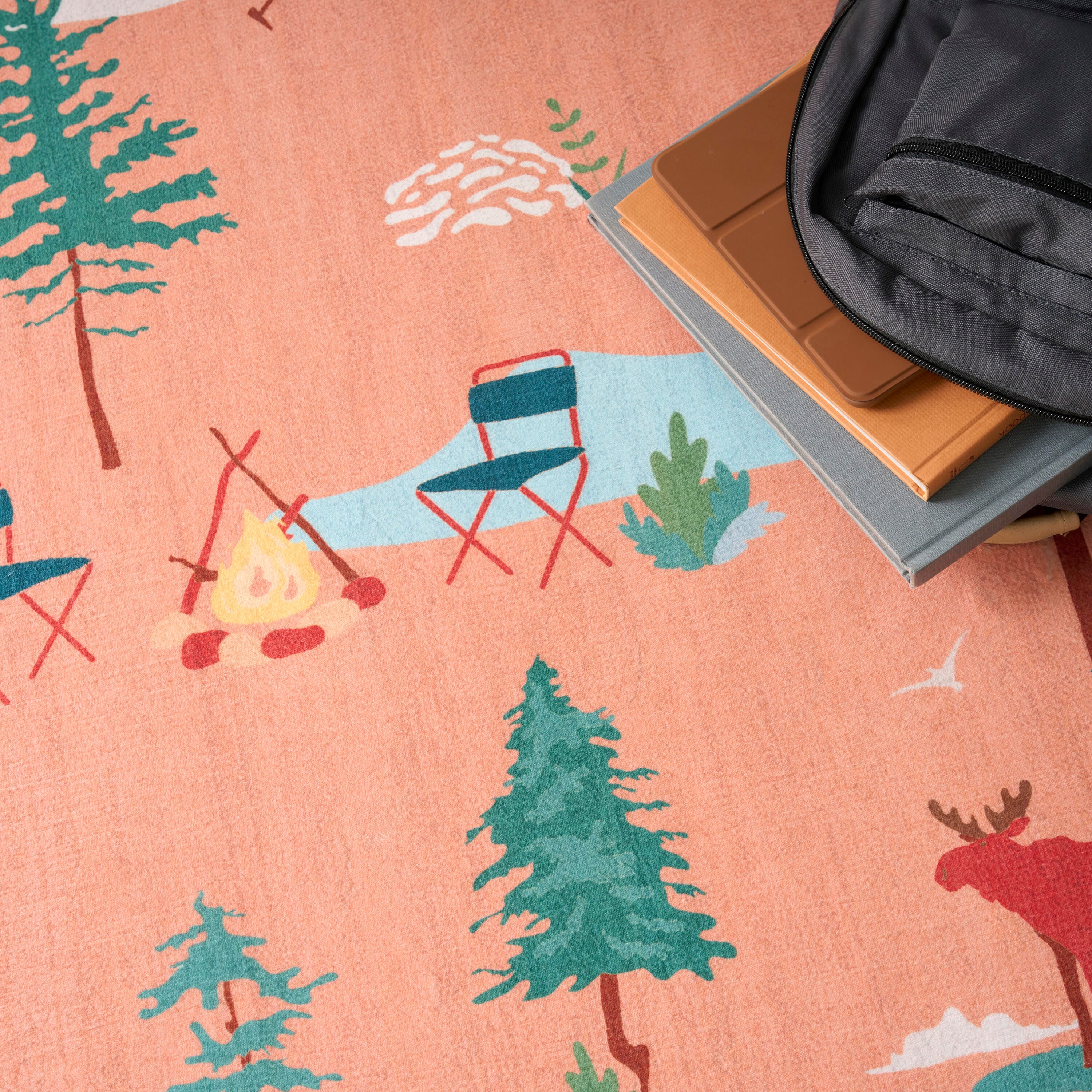 Nourison Home Whimsical Camping 7' x 9'  Area Rug, Multi, large