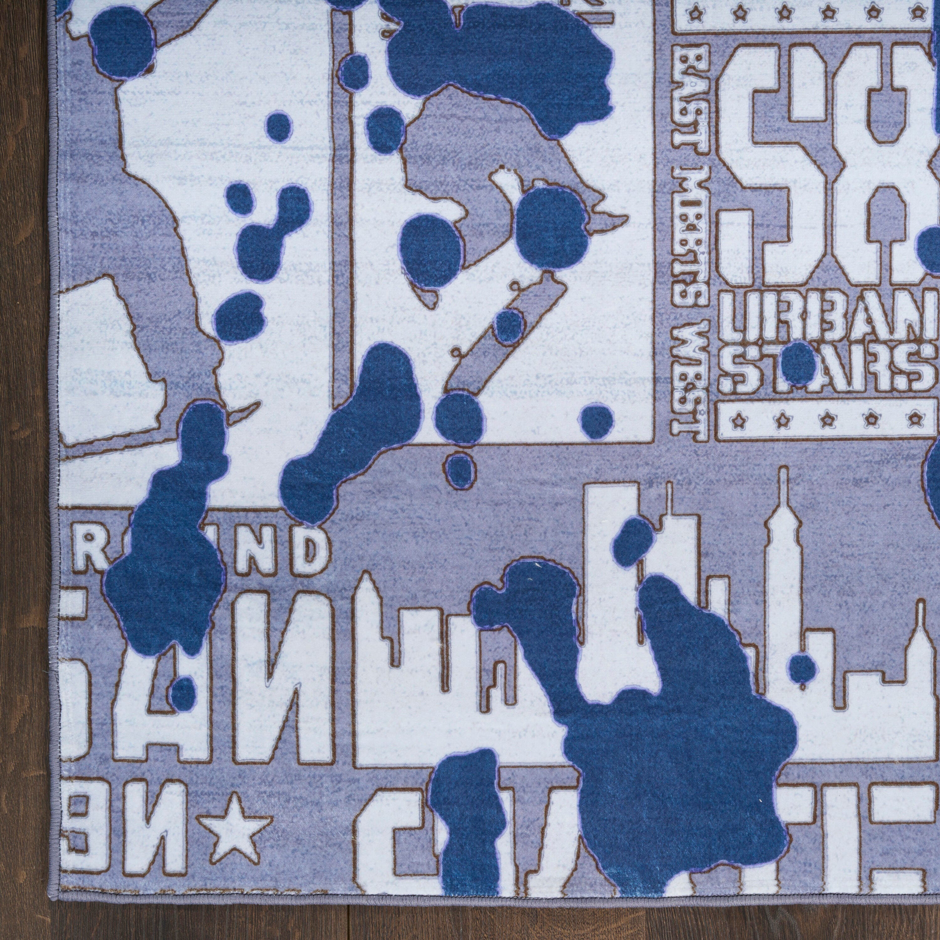 Nourison Home Graffiti 7' x 9'  Area Rug, Blue, large