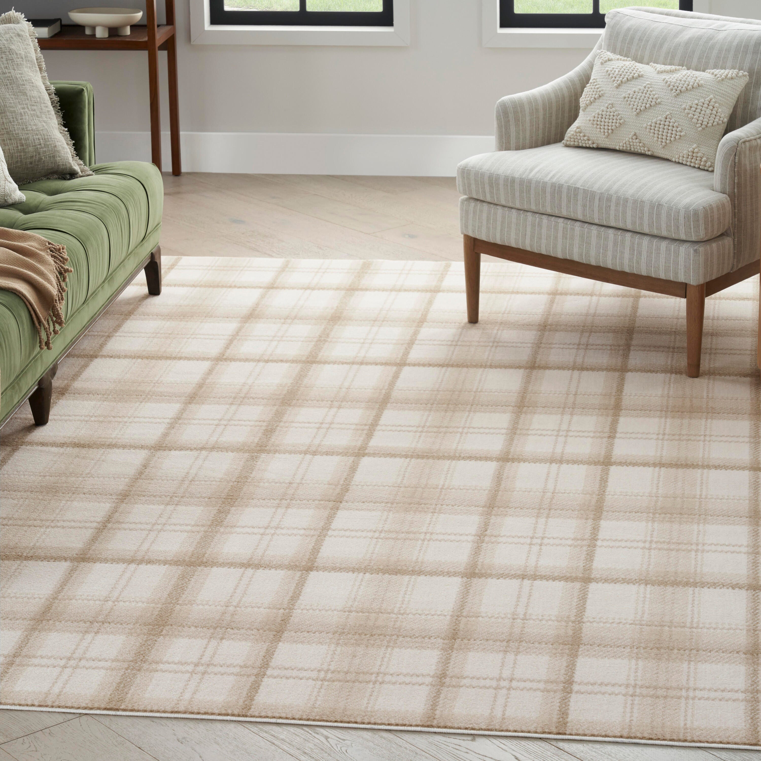 Nourison Home Grafix 6' x 9' Area Rug, Ivory/Beige, rollover