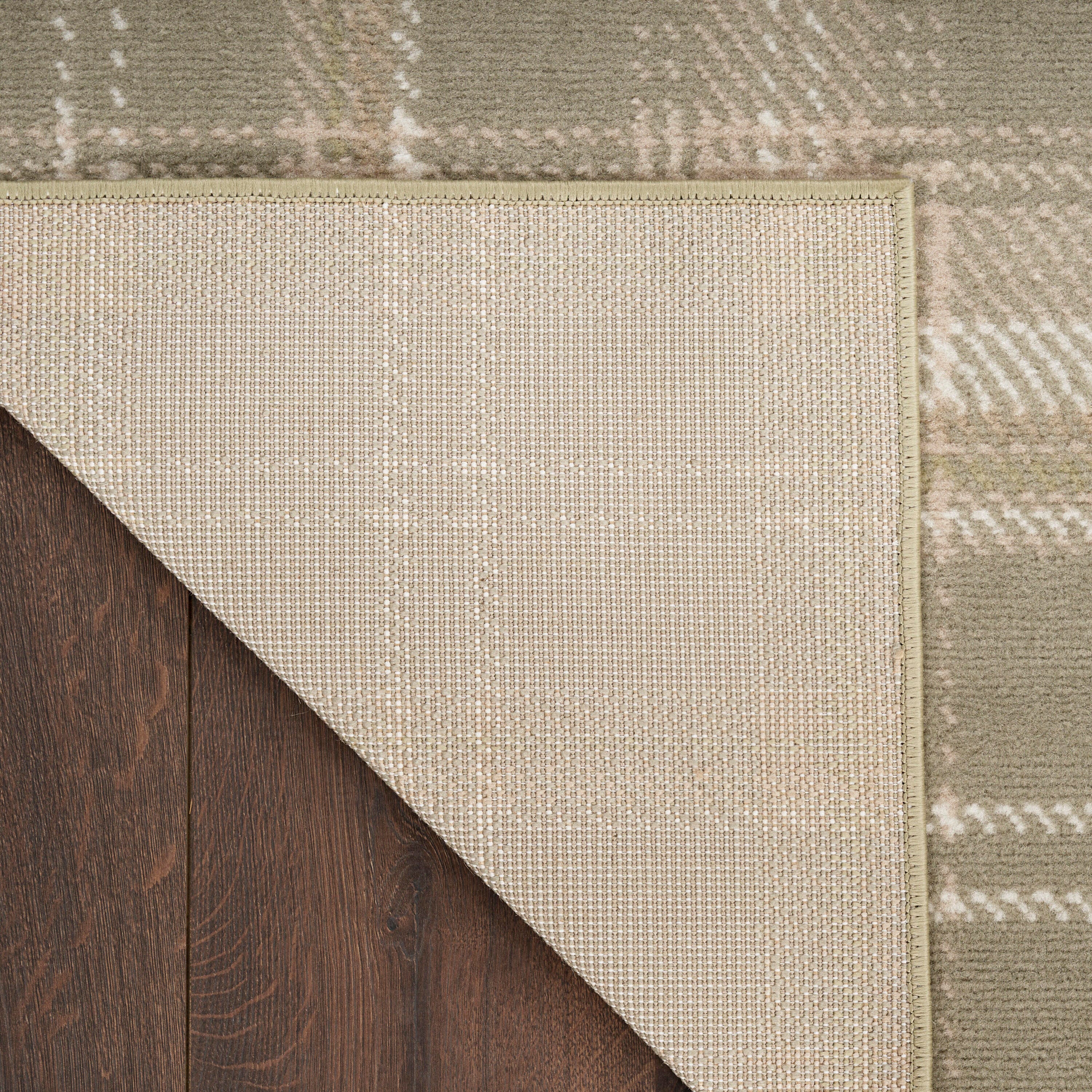 Nourison Home Grafix 2'3" x 7'6" Runner Rug, Olive, large