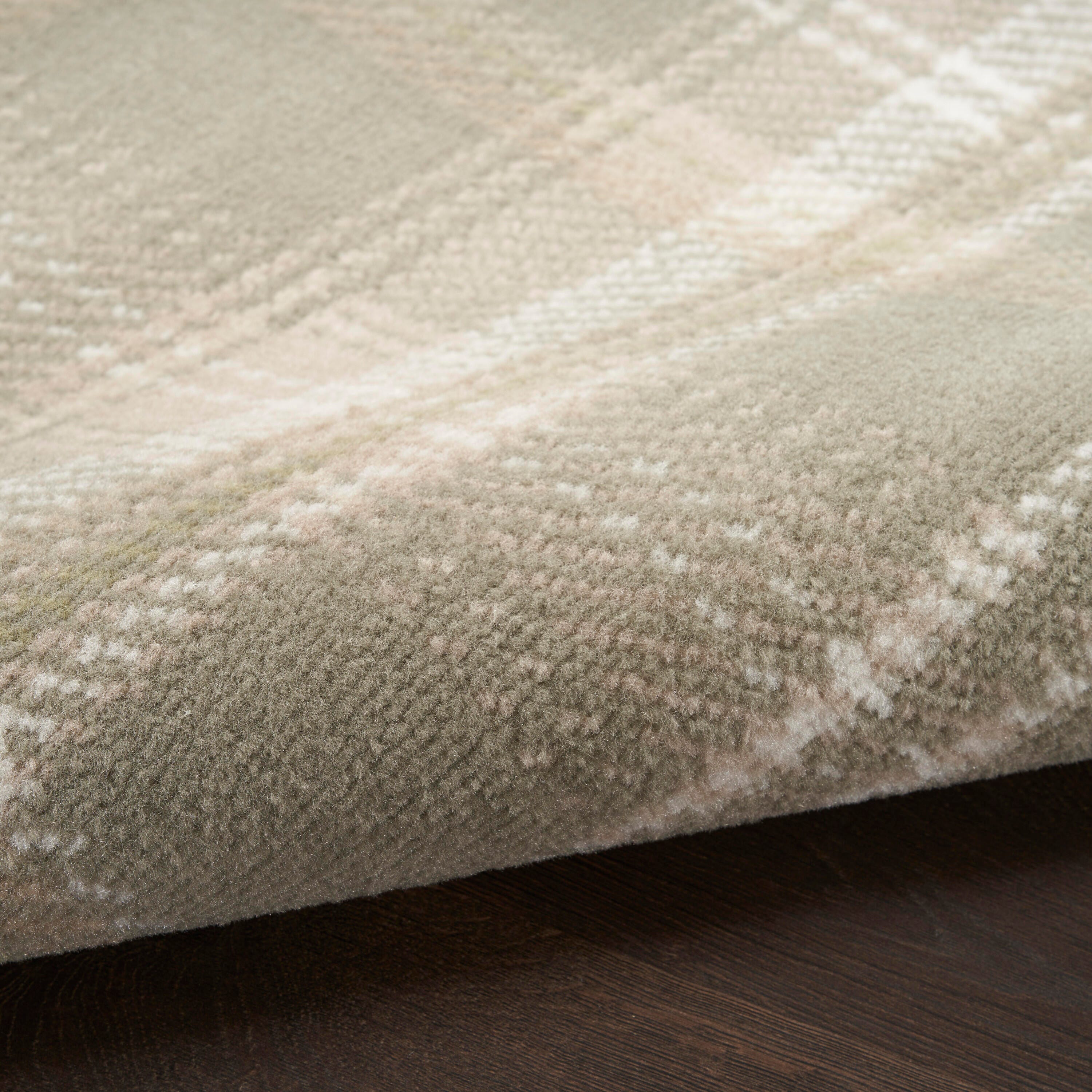 Nourison Home Grafix 2'3" x 7'6" Runner Rug, Olive, large