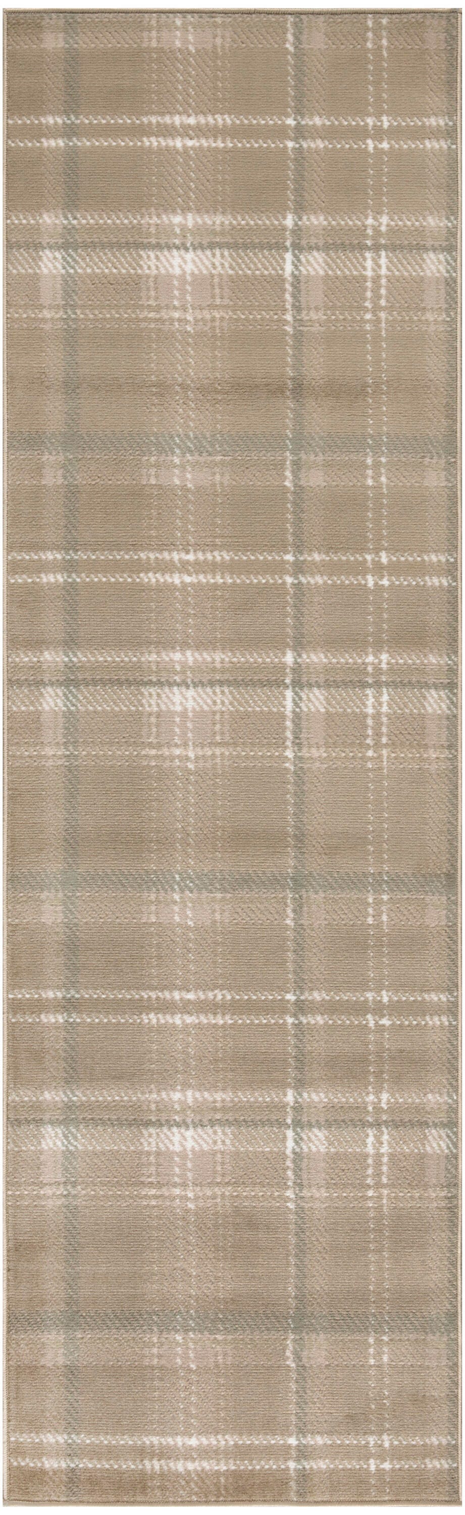 Nourison Home Grafix 2'3" x 10' Runner Rug, Taupe, large