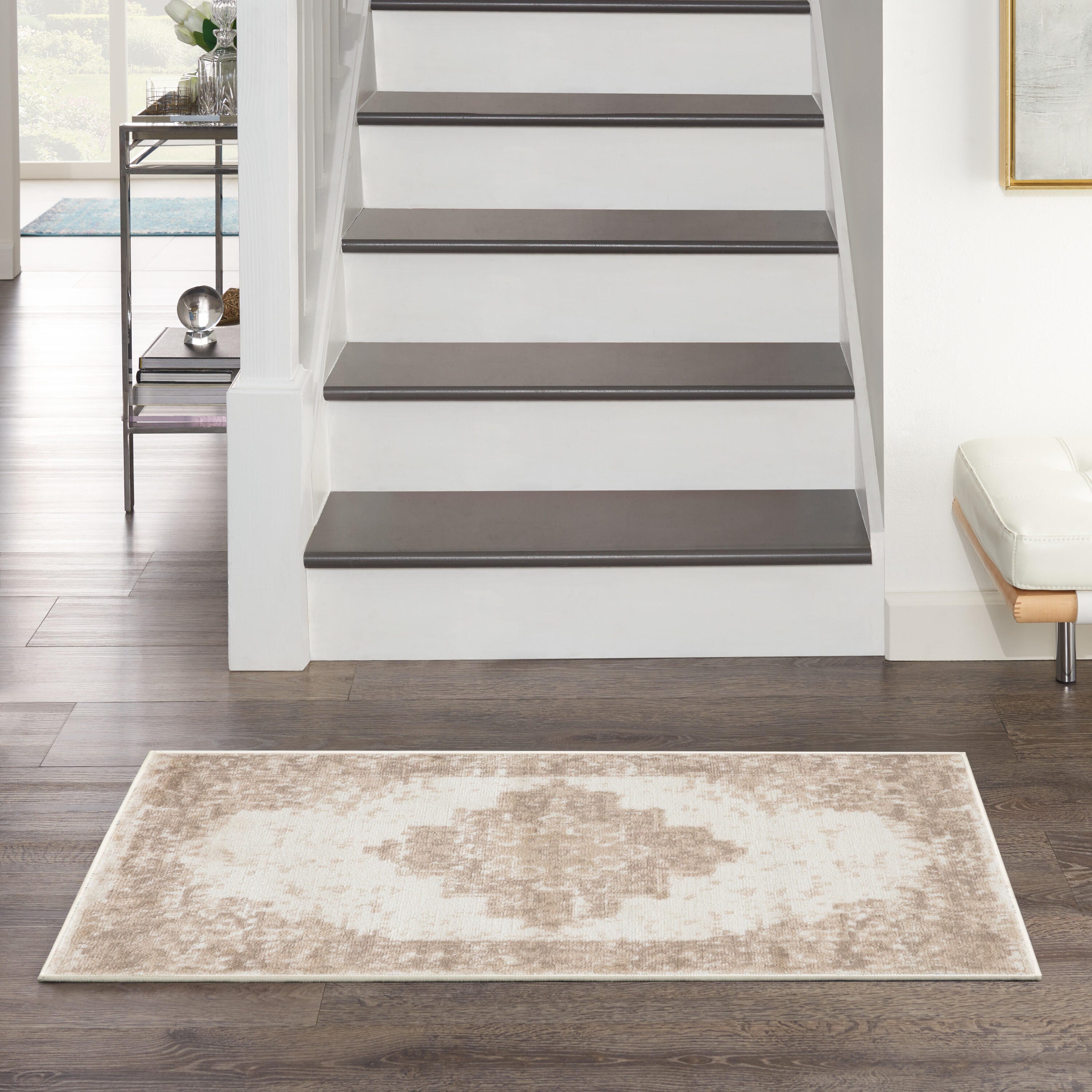 Nourison Home Grafix 2' x 4' Medallion Accent Rug, Ivory/Beige, rollover