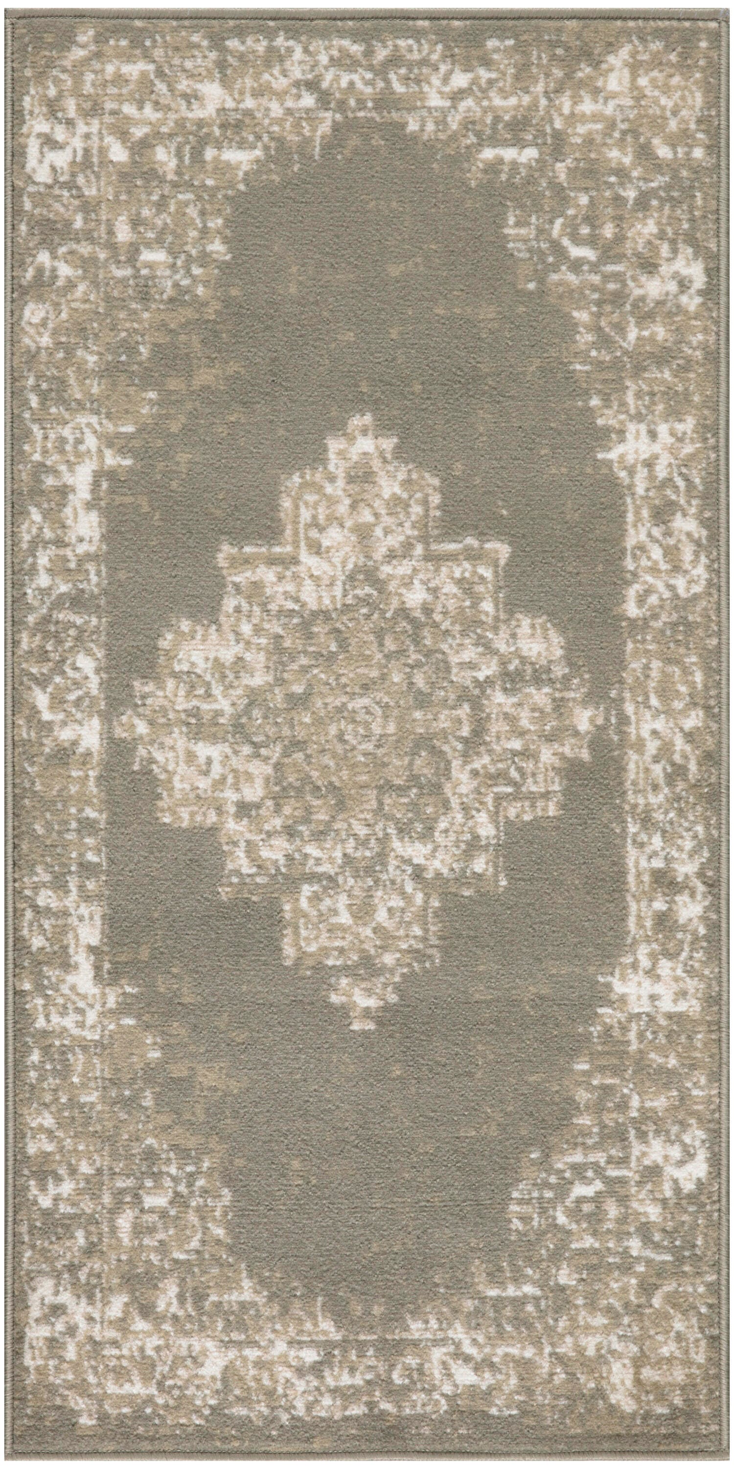 Nourison Home Grafix 2' x 4' Medallion Accent Rug, Olive, large