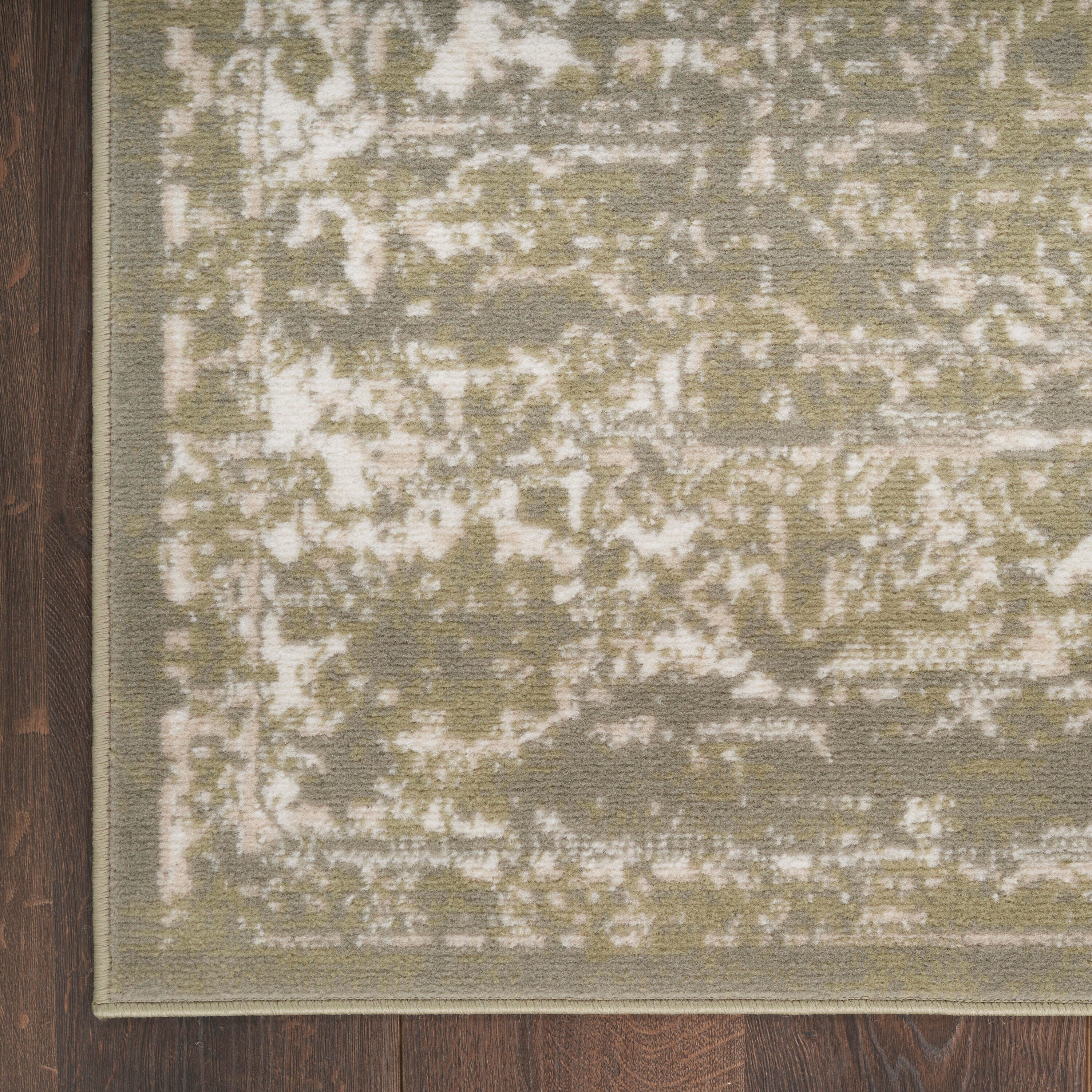 Nourison Home Grafix 2' x 4' Medallion Accent Rug, Olive, large