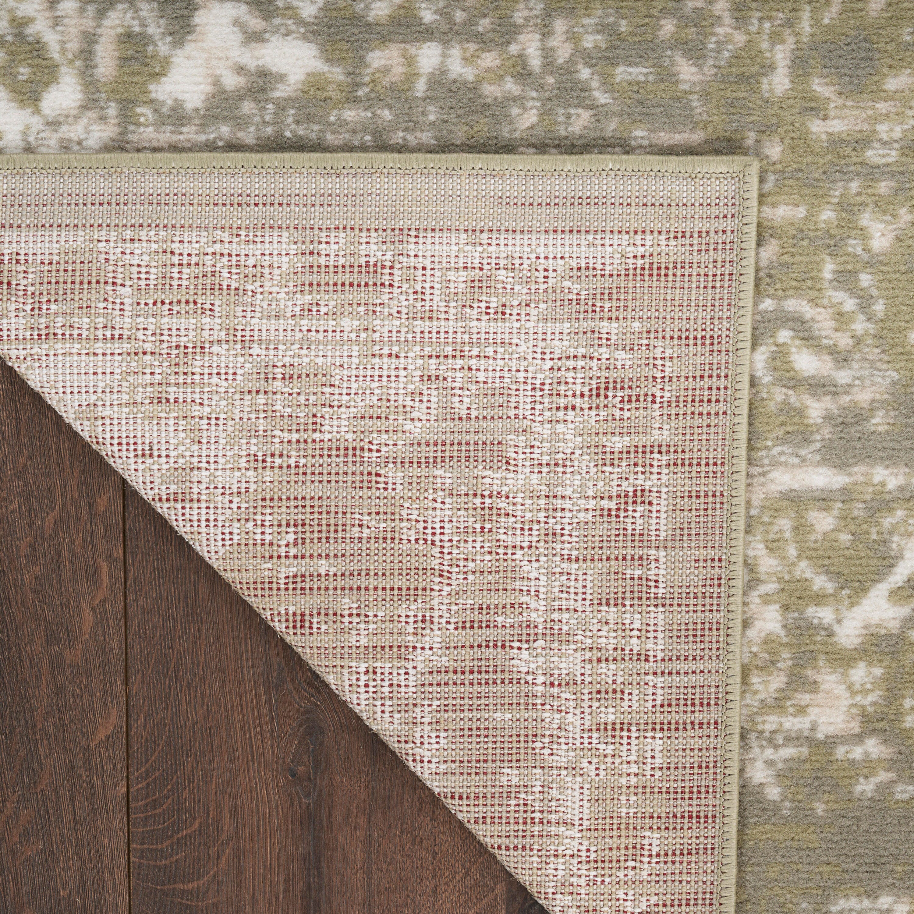 Nourison Home Grafix 2' x 6' Medallion Runner Rug, Olive, large