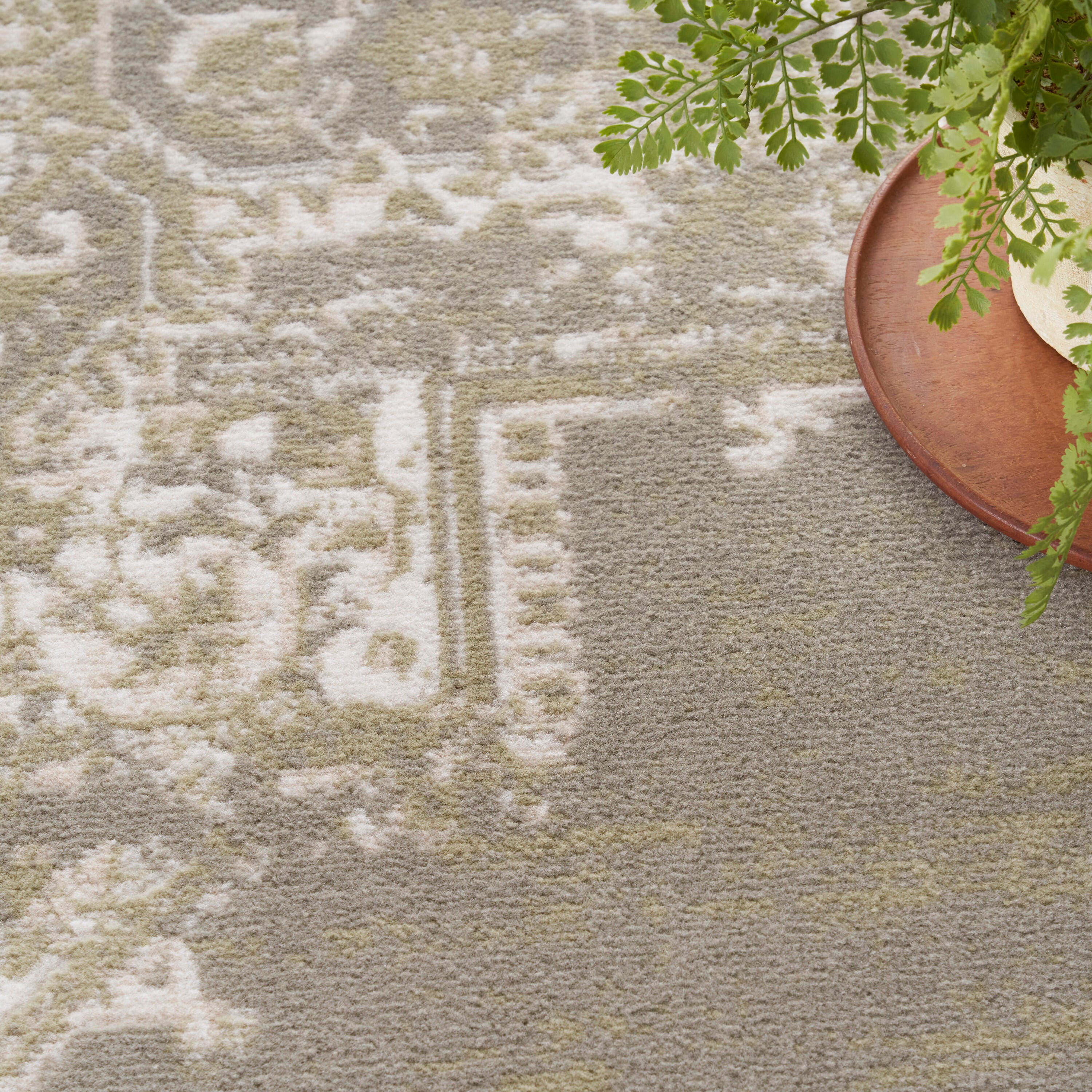 Nourison Home Grafix 3'9" x 5'9" Medallion Area Rug, Olive, large