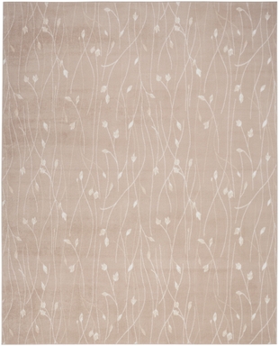 Nourison Home Grafix 5'3" x 7'3" Floral Area Rug, Beige, large