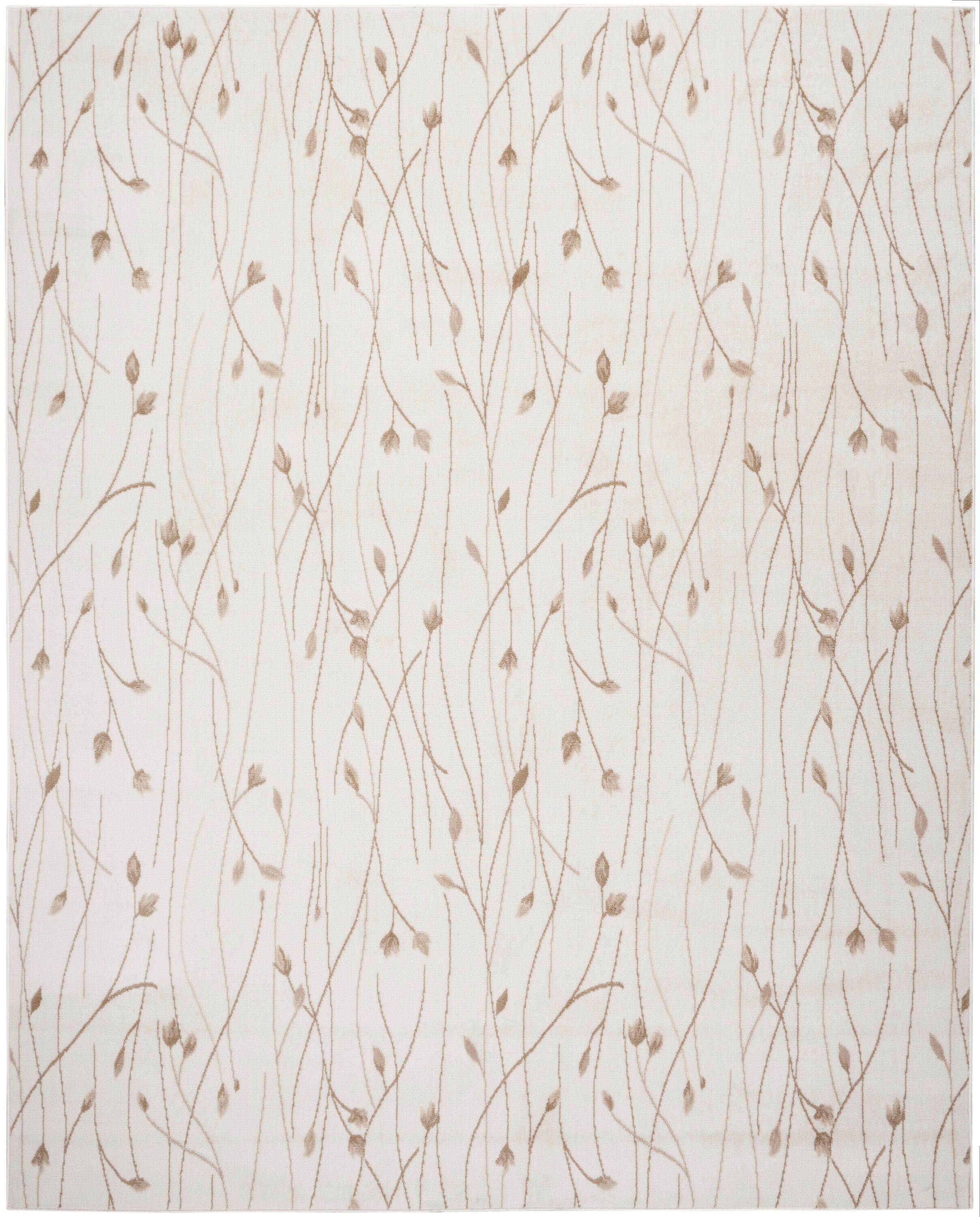 Nourison Home Grafix 5'3" x 7'3" Floral Area Rug, Ivory/Beige, large