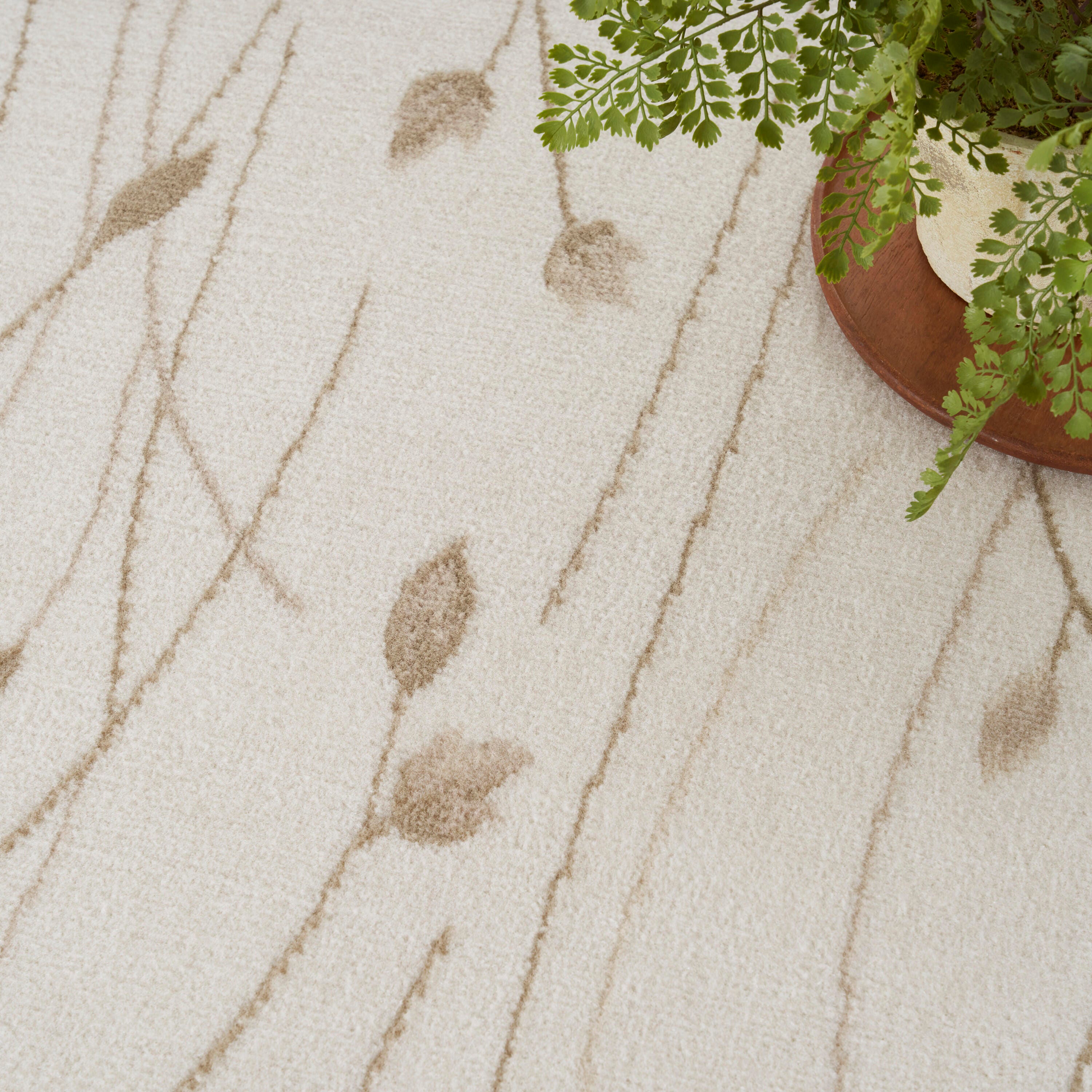 Nourison Home Grafix 5'3" x 7'3" Floral Area Rug, Ivory/Beige, large
