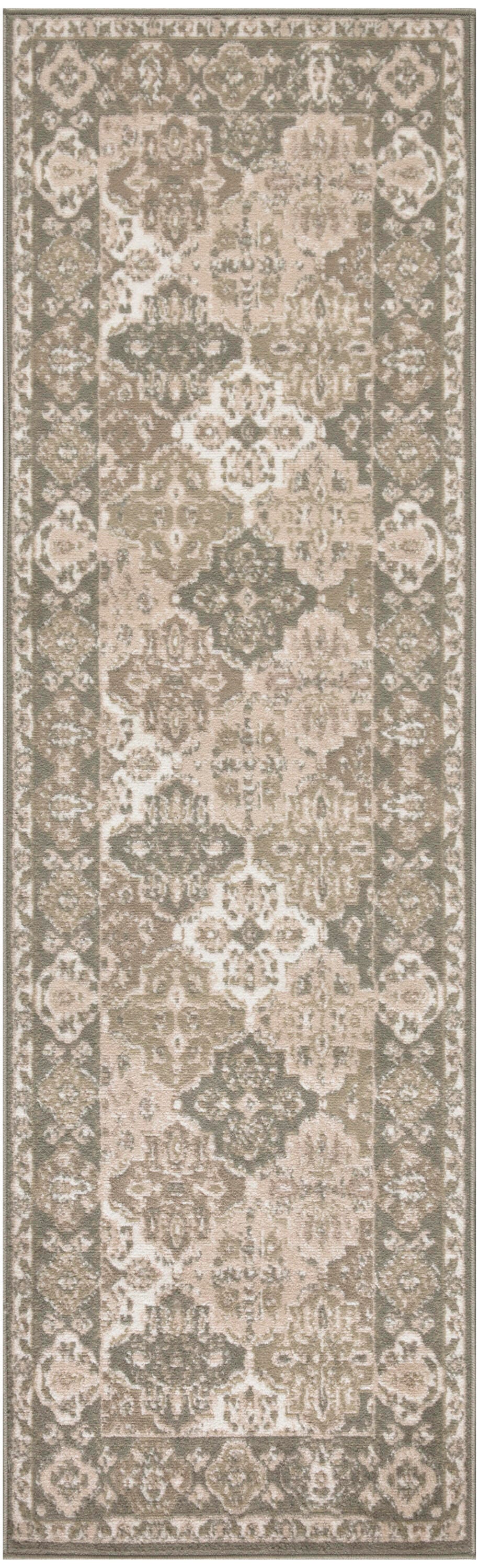 Nourison Home Grafix 2'3" x 7'6" Runner Rug, Green, large
