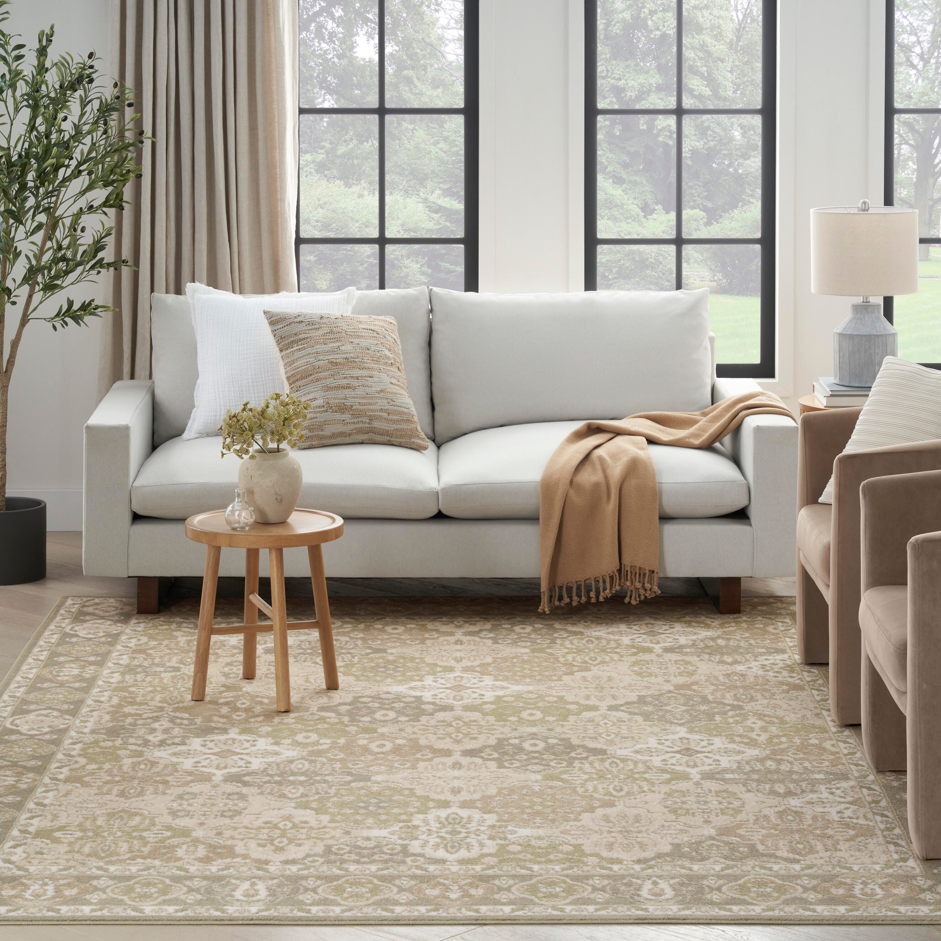Nourison Home Grafix 6' x 9' Area Rug, Green, large