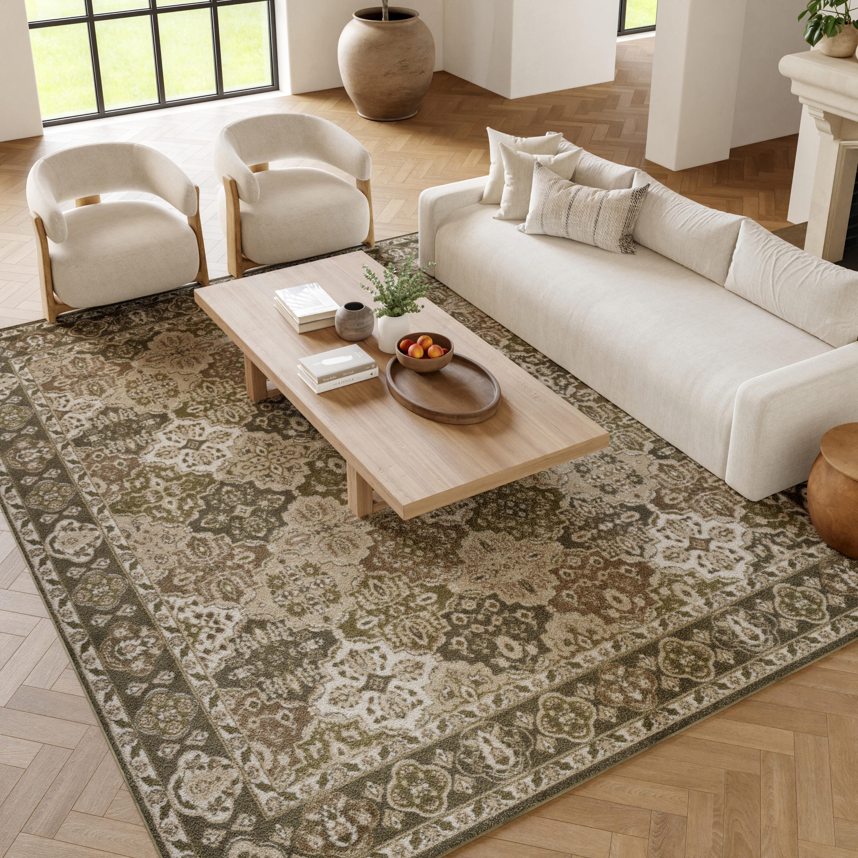Nourison Home Grafix 7' x 10' Area Rug, Green, large