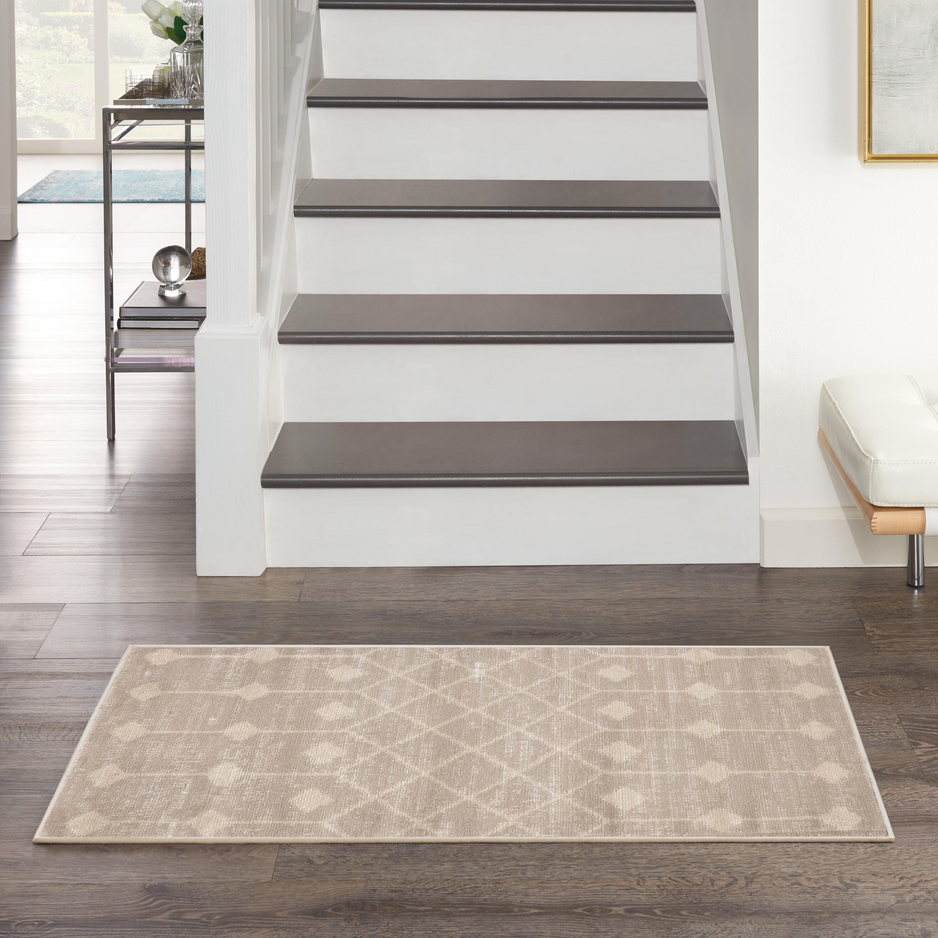 Nourison Home Grafix 3' x 5' Geometric Area Rug, Beige, rollover
