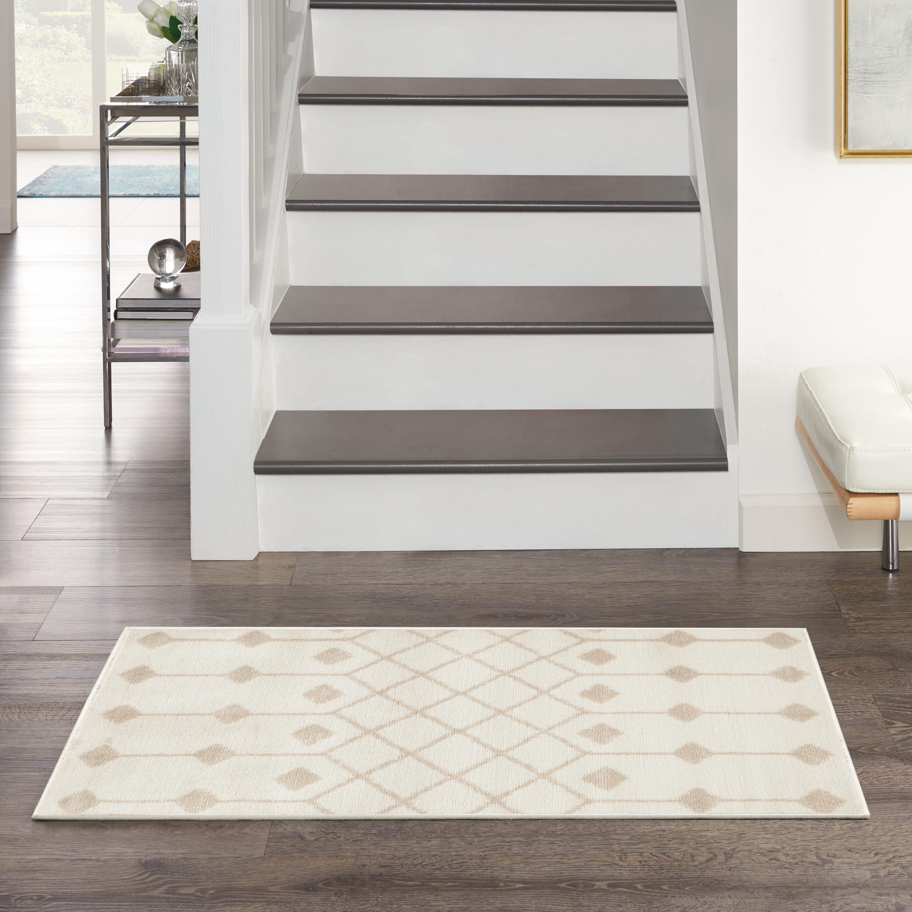 Nourison Home Grafix 2' x 4' Geometric Accent Rug, Ivory/Beige, rollover