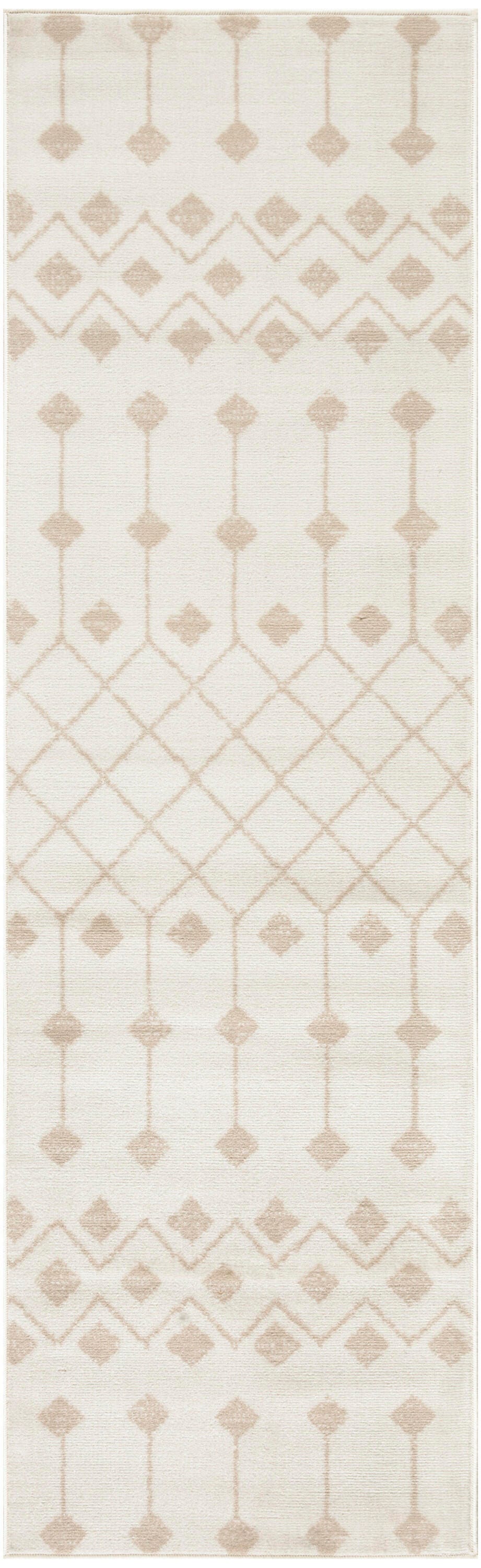 Nourison Home Grafix 2' x 6' Geometric Runner Rug, Ivory/Beige, large