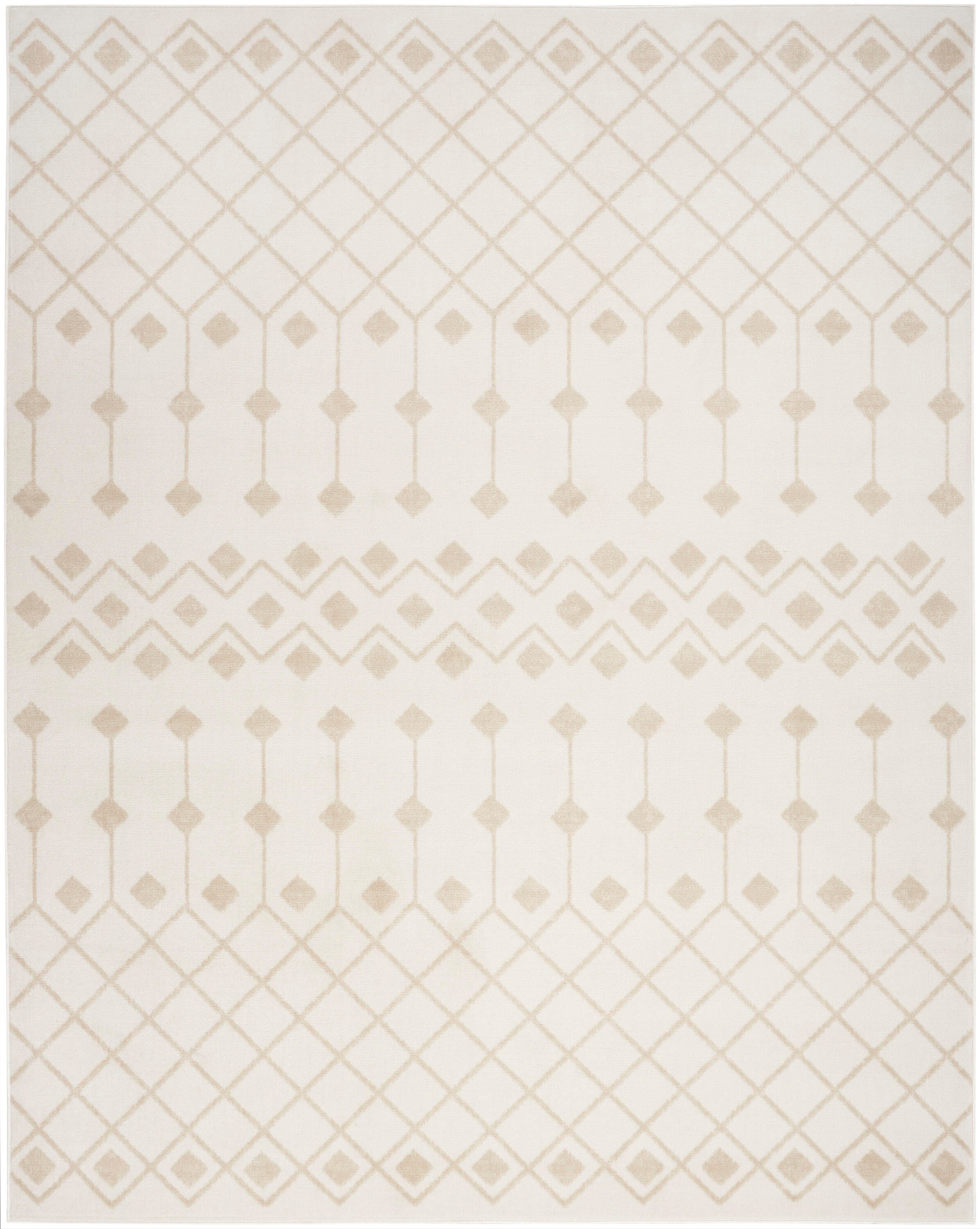 Nourison Home Grafix 5'3" x 7'3" Geometric Area Rug, Ivory/Beige, large