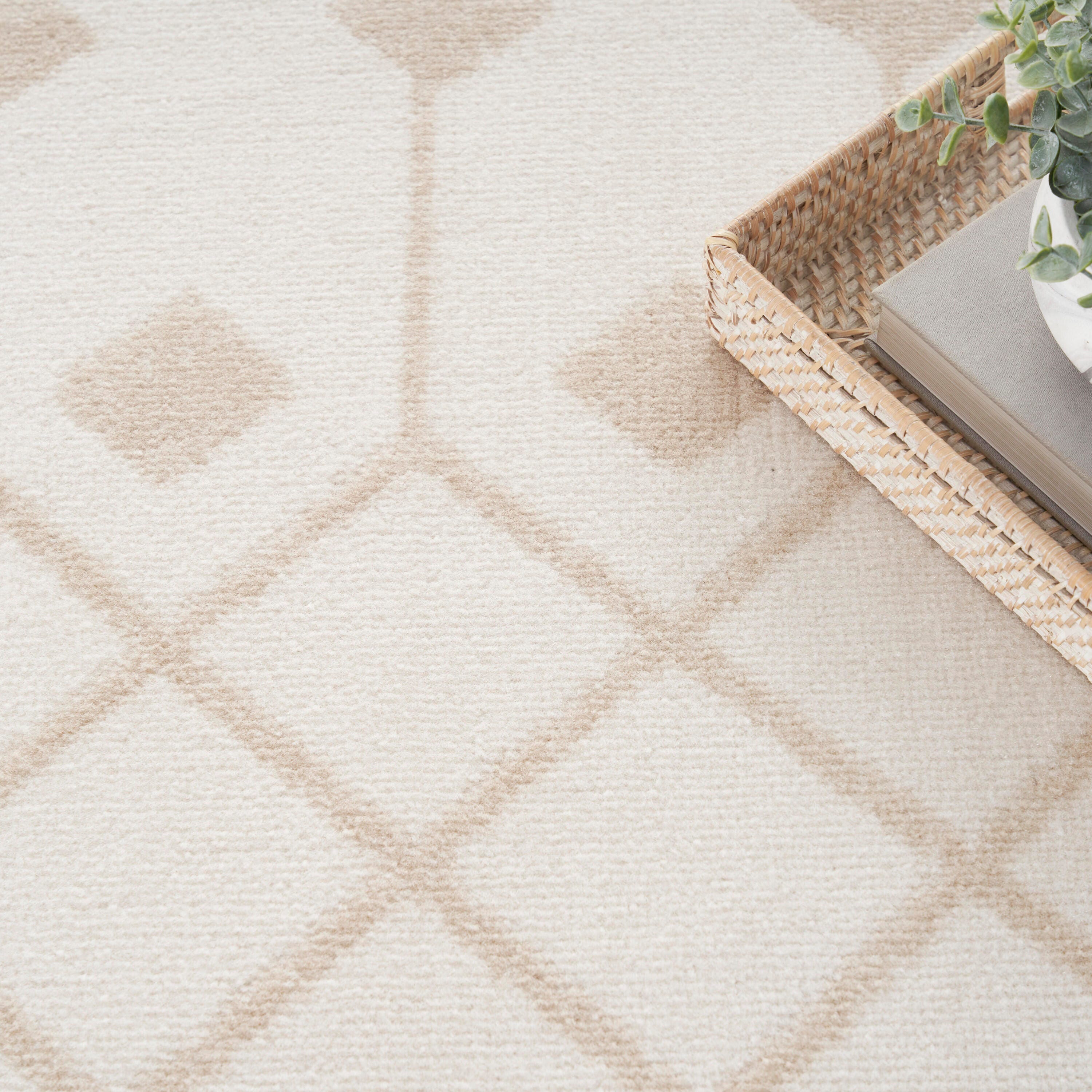 Nourison Home Grafix 7' x 10' Geometric Area Rug, Ivory/Beige, large