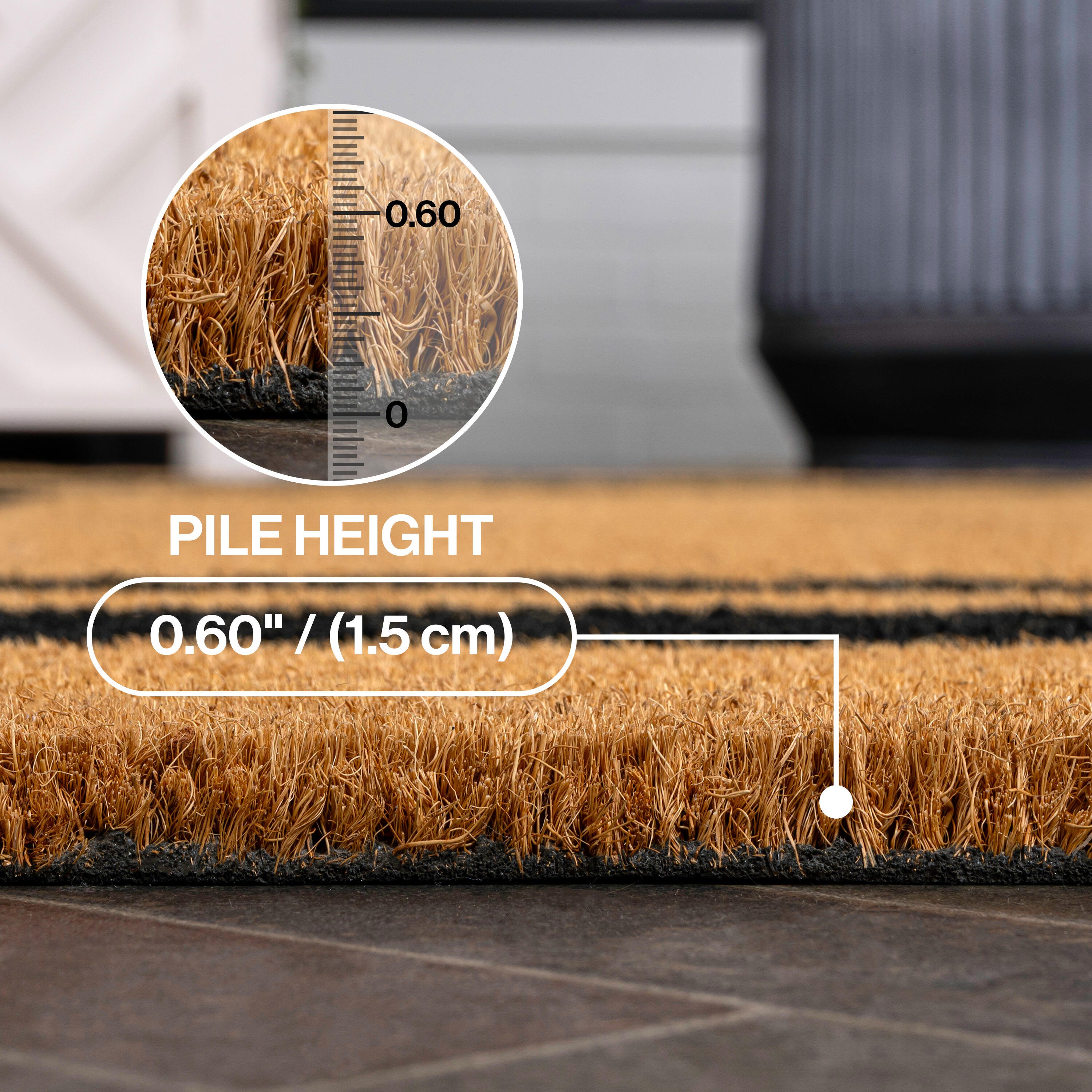 JONATHAN Y Blaire 5' x 8' Area Rug, Natural/Black, large