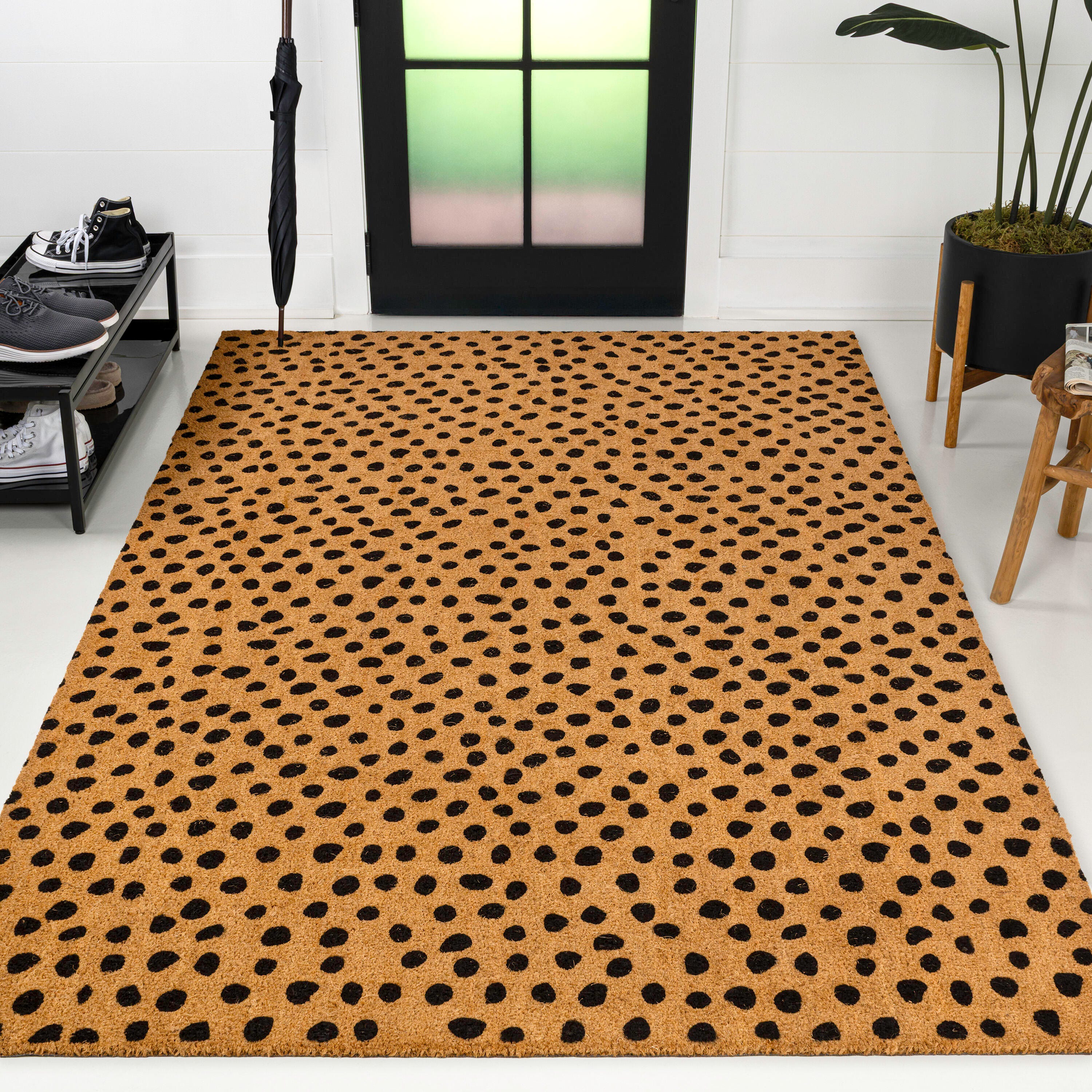 JONATHAN Y Daphne 3' x 5' Area Rug, Natural/Black, rollover