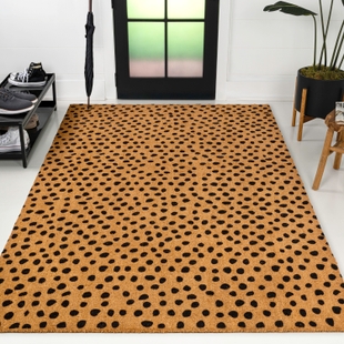 JONATHAN Y Daphne 5' x 8' Area Rug, Natural/Black, rollover