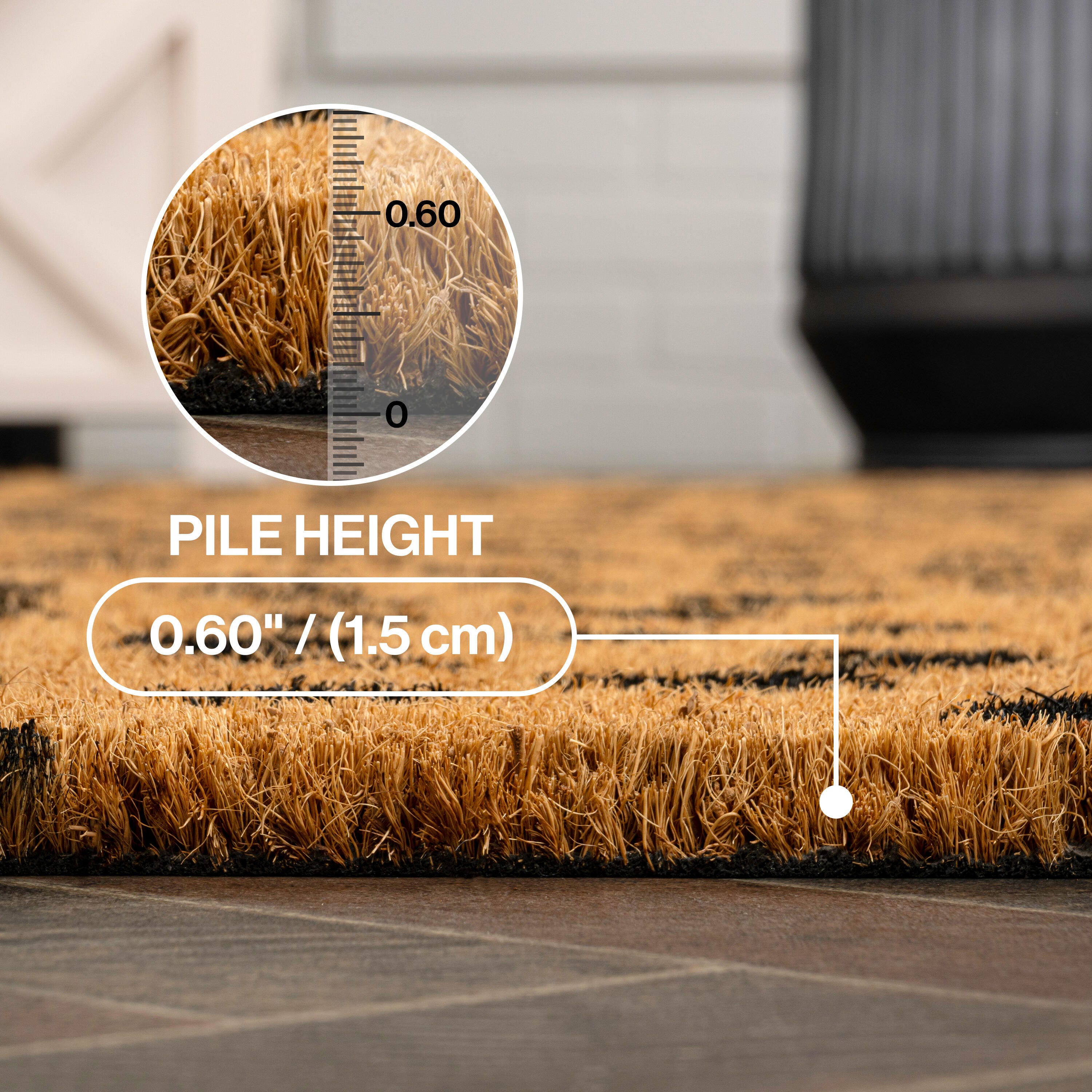 JONATHAN Y Daphne 5' x 8' Area Rug, Natural/Black, large