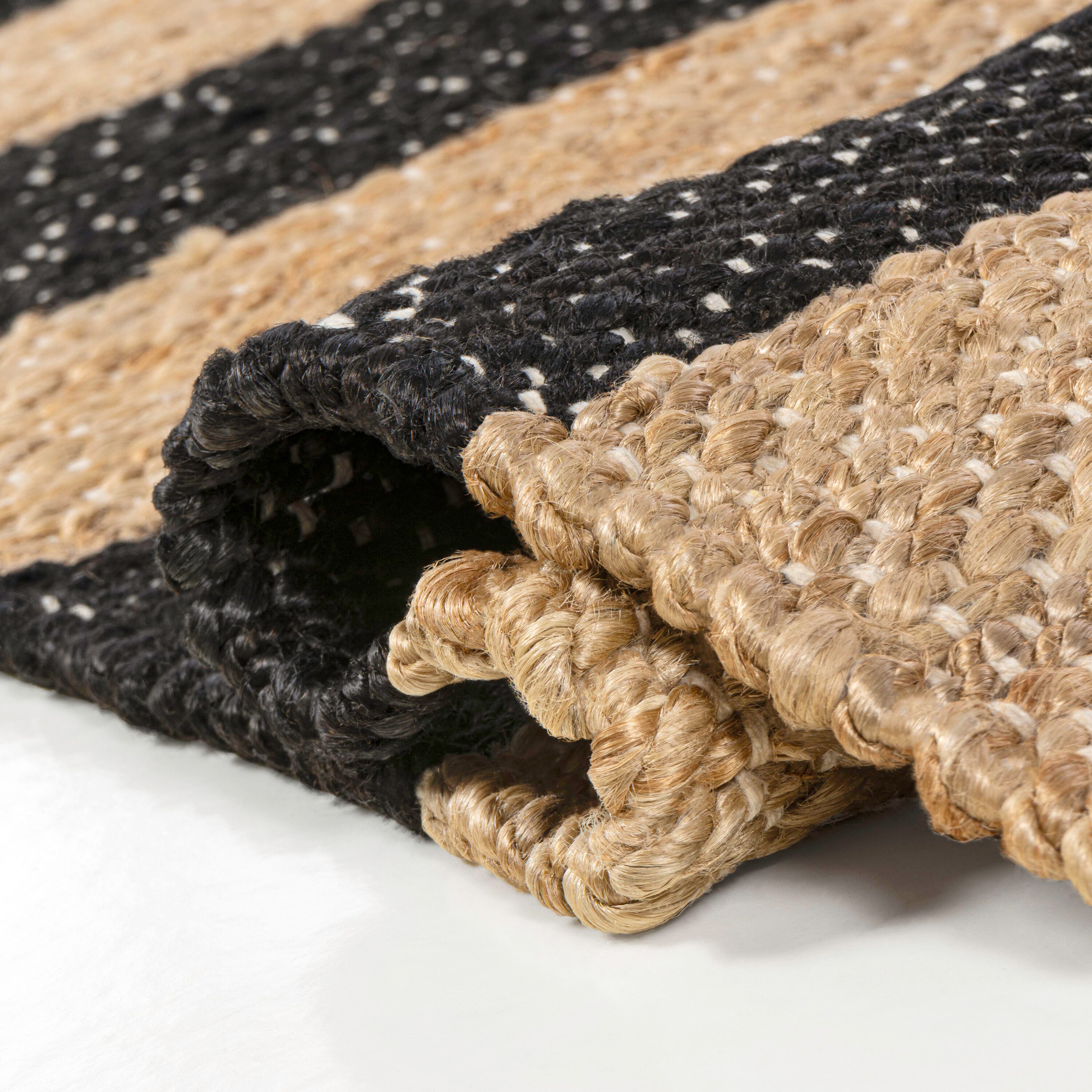 JONATHAN Y Jayden 2' x 10' Area Rug, Natural/Black, large