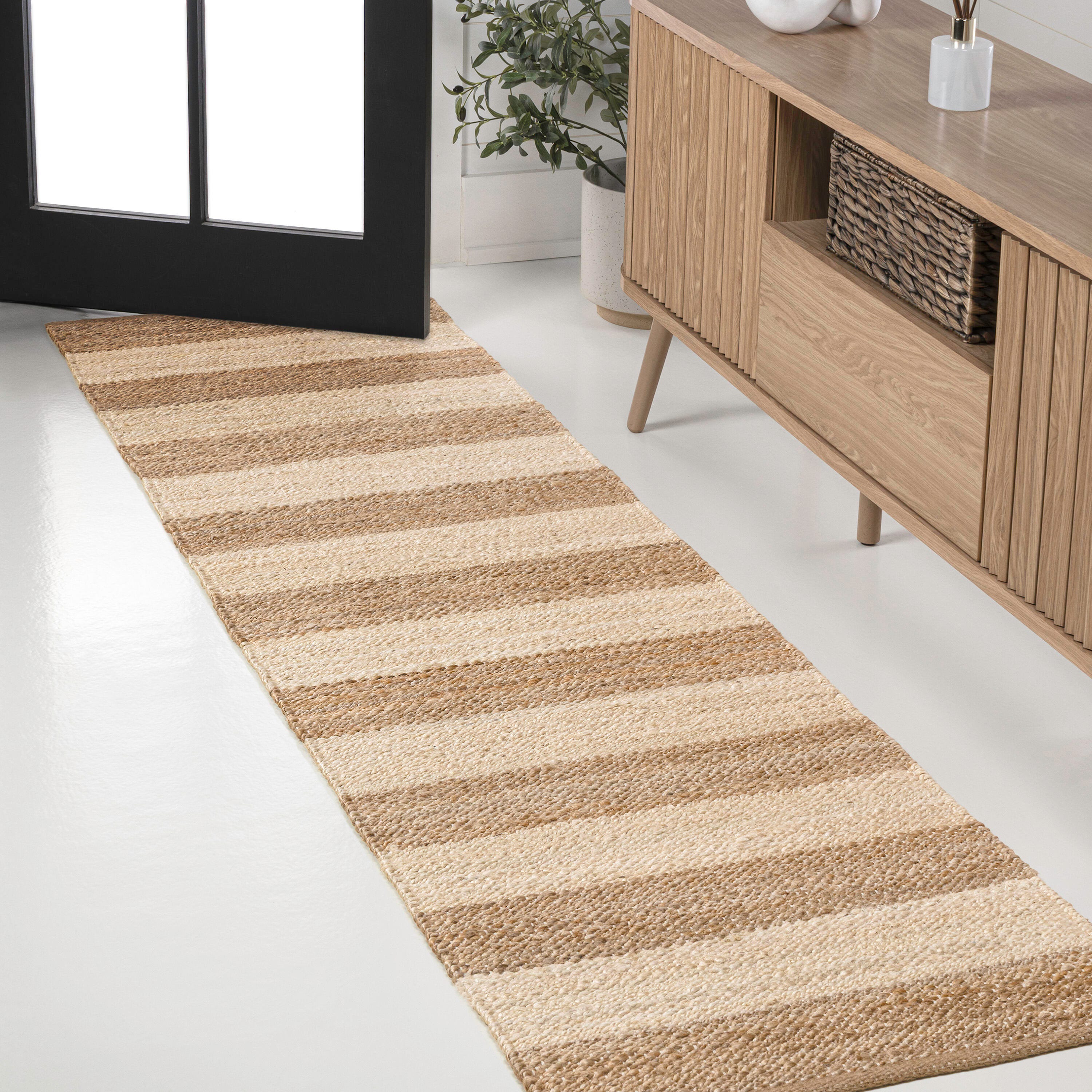 JONATHAN Y Jayden 2' x 8' Area Rug, Natural/Bleach, large