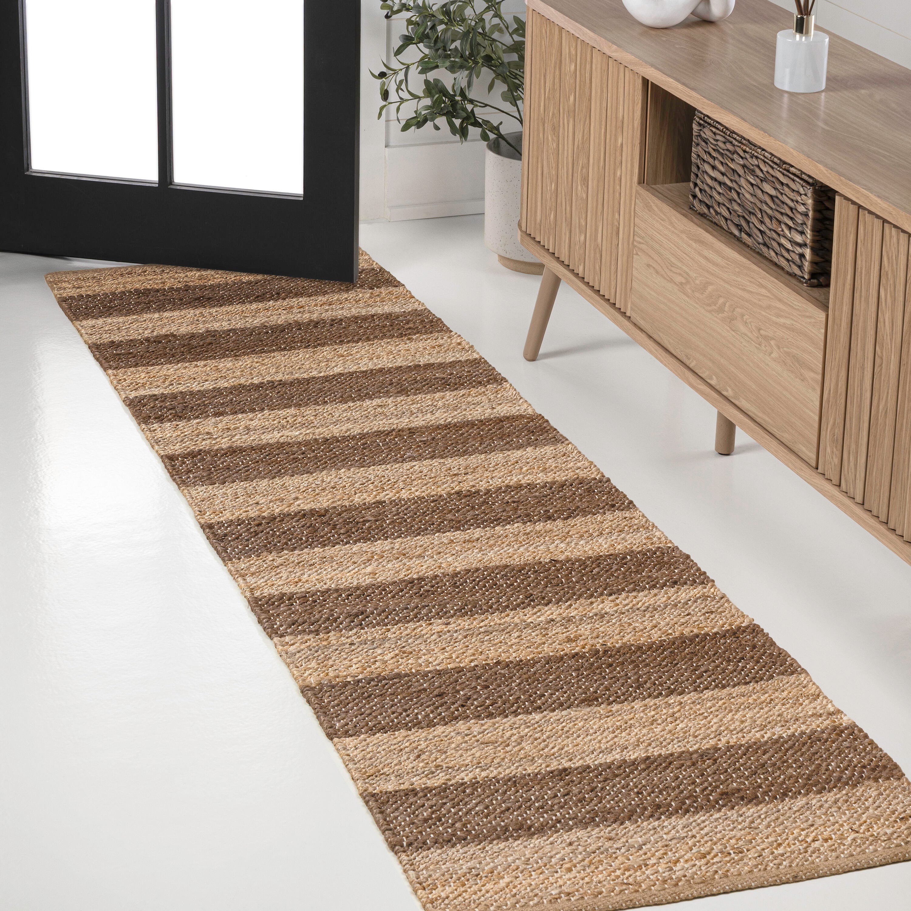 JONATHAN Y Jayden 2' x 8' Area Rug, Natural/Brown, large