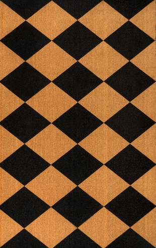 JONATHAN Y Paige 5' x 8' Area Rug, Natural/Black, large