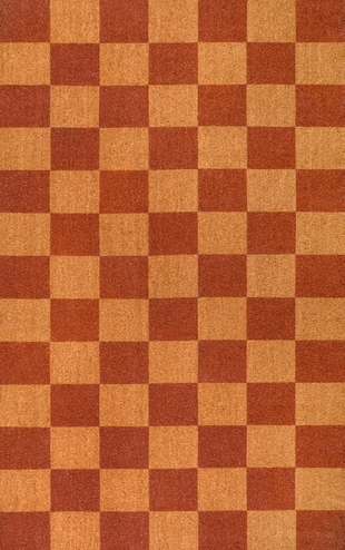 JONATHAN Y Porter 4' x 6' Area Rug, Natural/Red, large