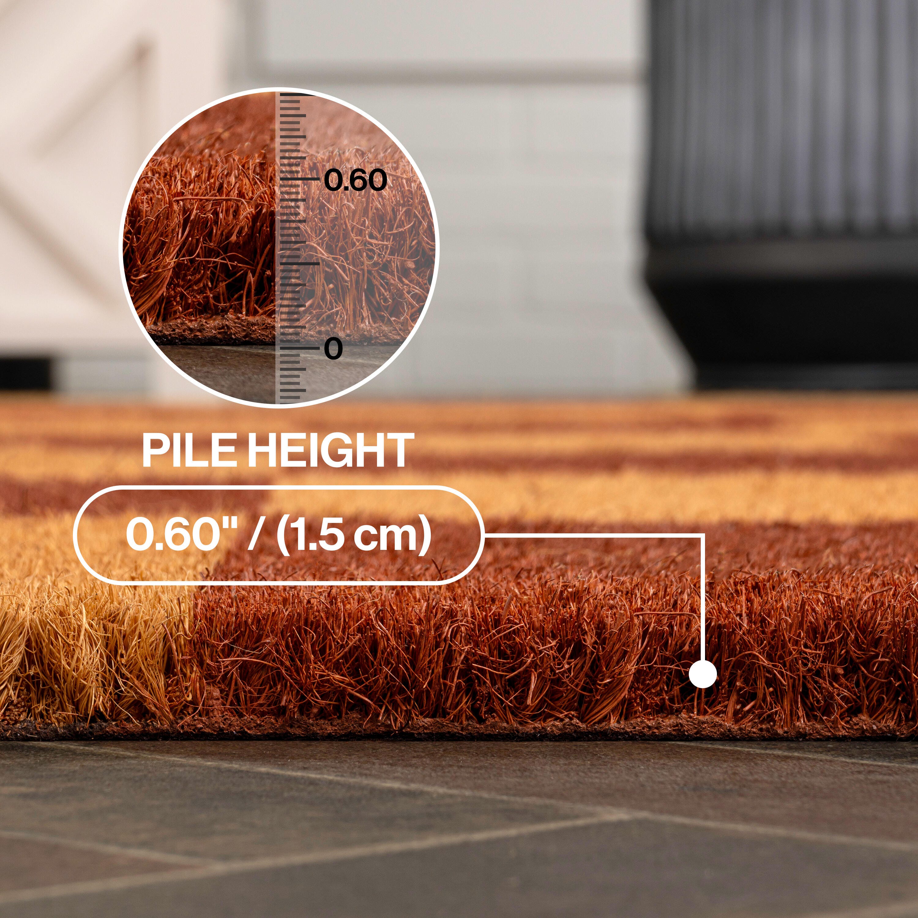 JONATHAN Y Porter 5' x 8' Area Rug, Natural/Red, large