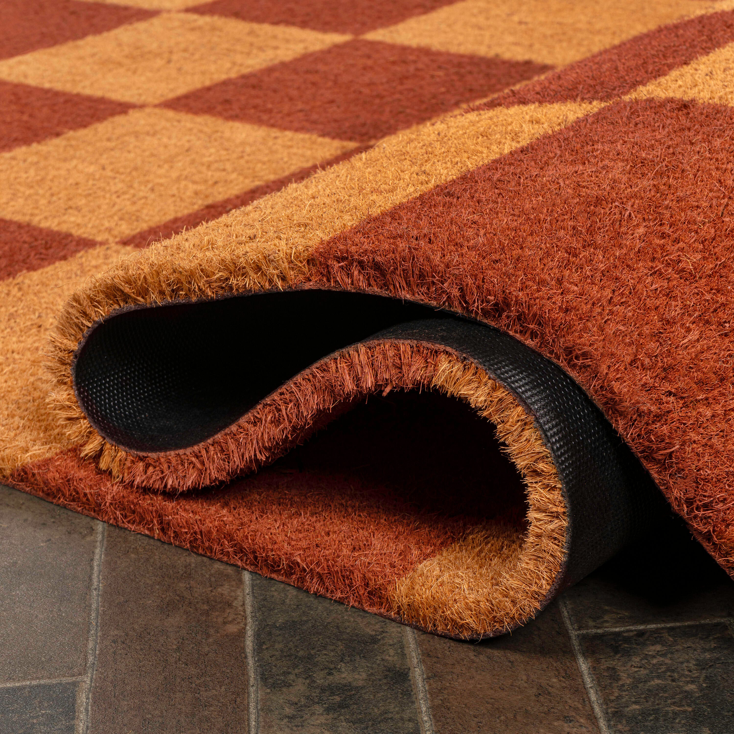 JONATHAN Y Porter 5' x 8' Area Rug, Natural/Red, large