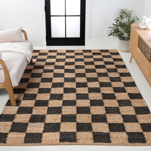 JONATHAN Y Theo 3' x 5' Area Rug, Natural/Black, rollover