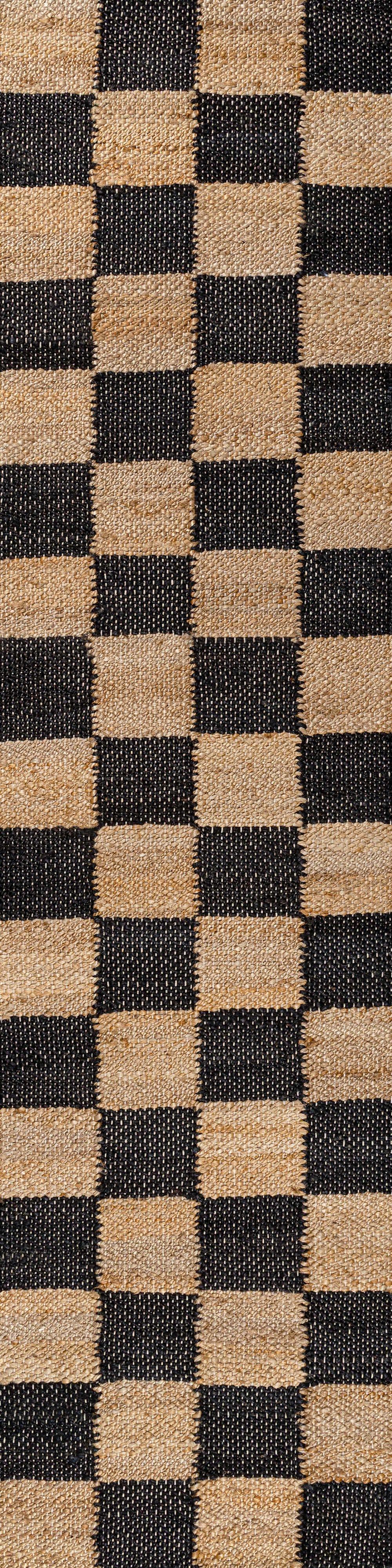 JONATHAN Y Theo 2' x 8' Area Rug, Natural/Black, large