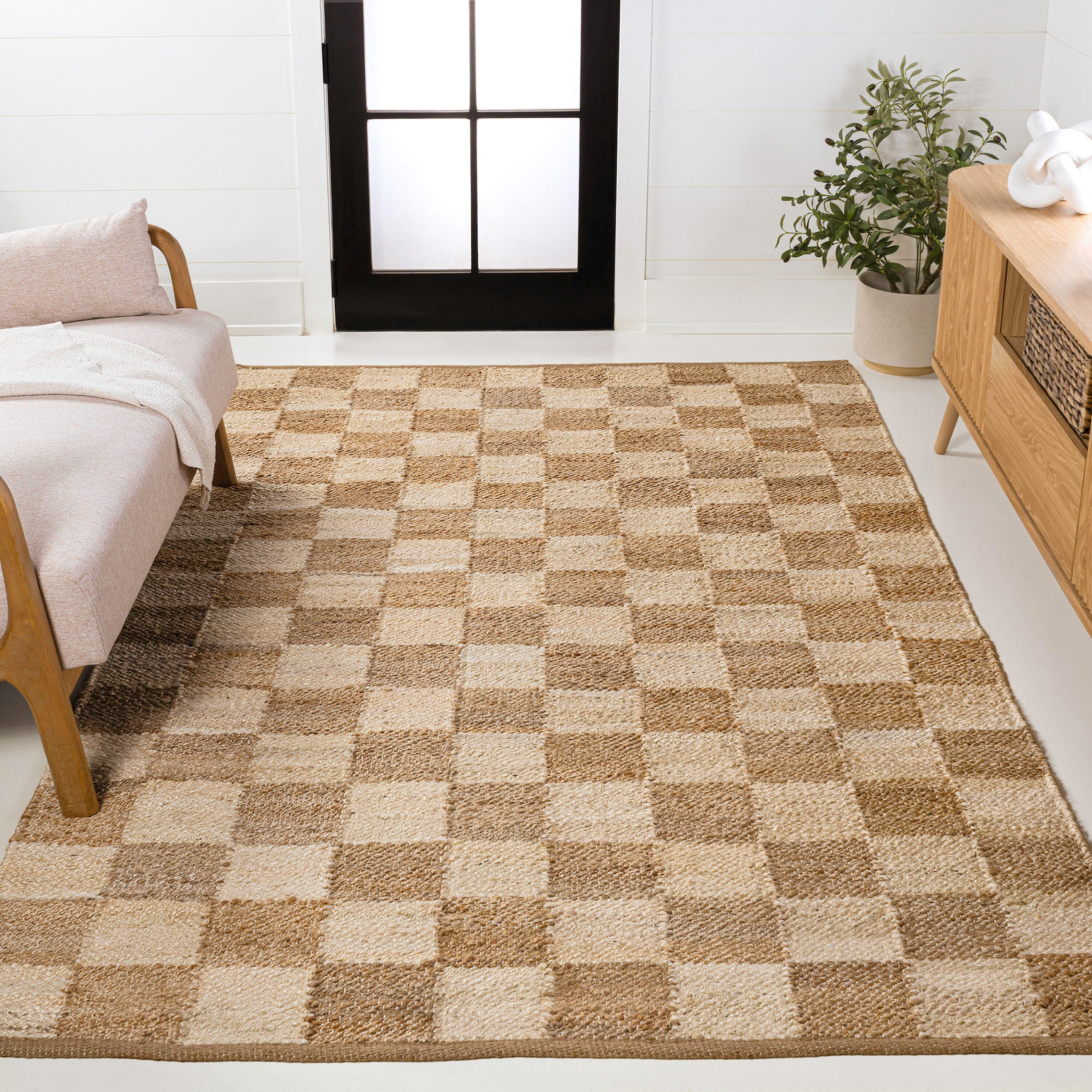 JONATHAN Y Theo 3' x 5' Area Rug, Natural/Bleach, rollover