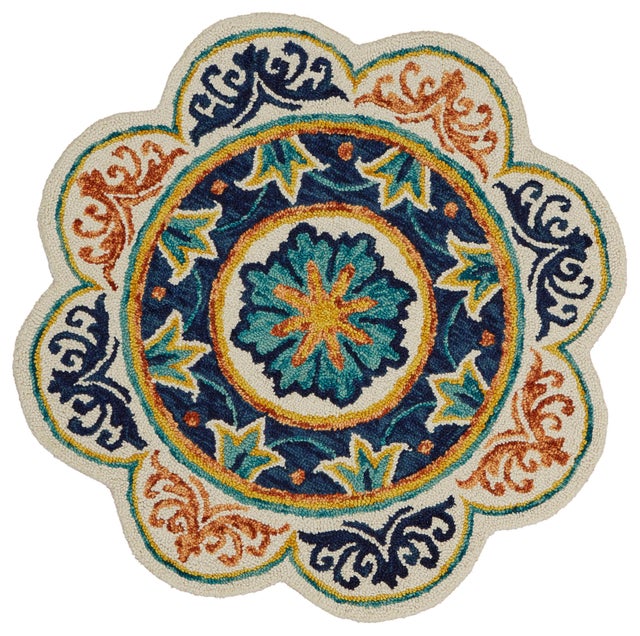 LR Home Peony 6' x 6' Area Rug